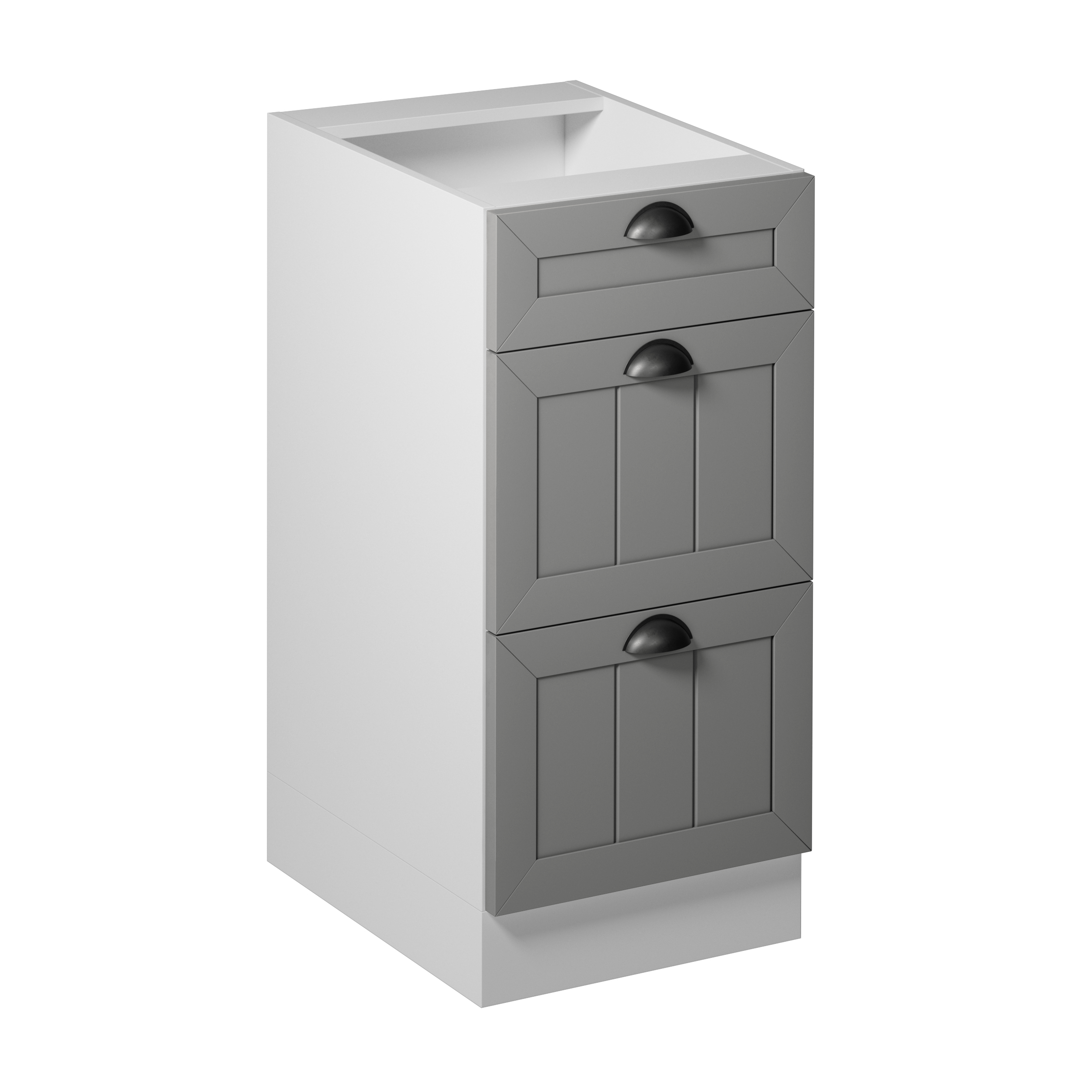 Szafka kuchenna stojąca 3 szuflady Calio 40 cm kolor szary - Leroy Merlin