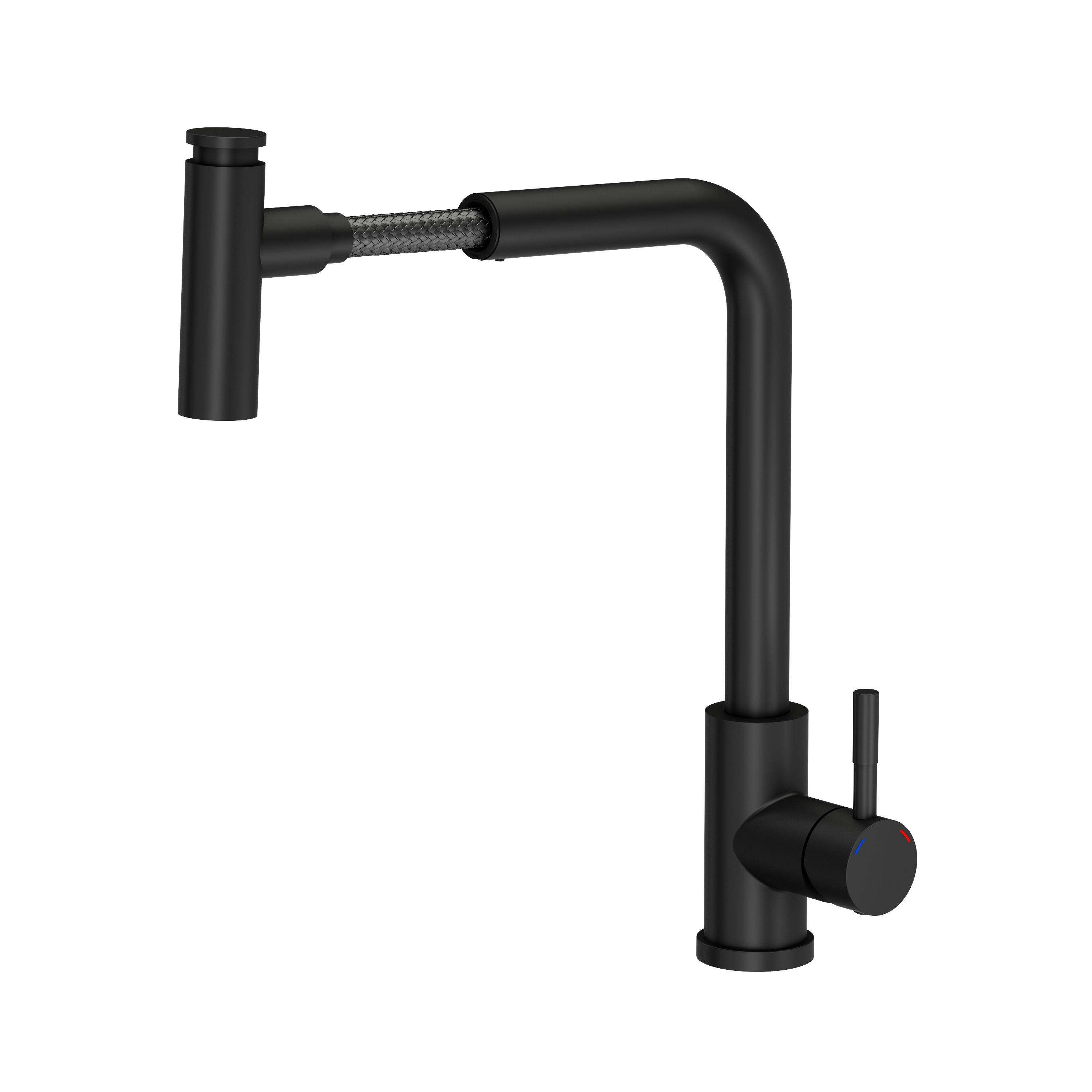 Bateria kuchenna Kodiaq Czarna M wylewka U 39 cm Quadron - 10