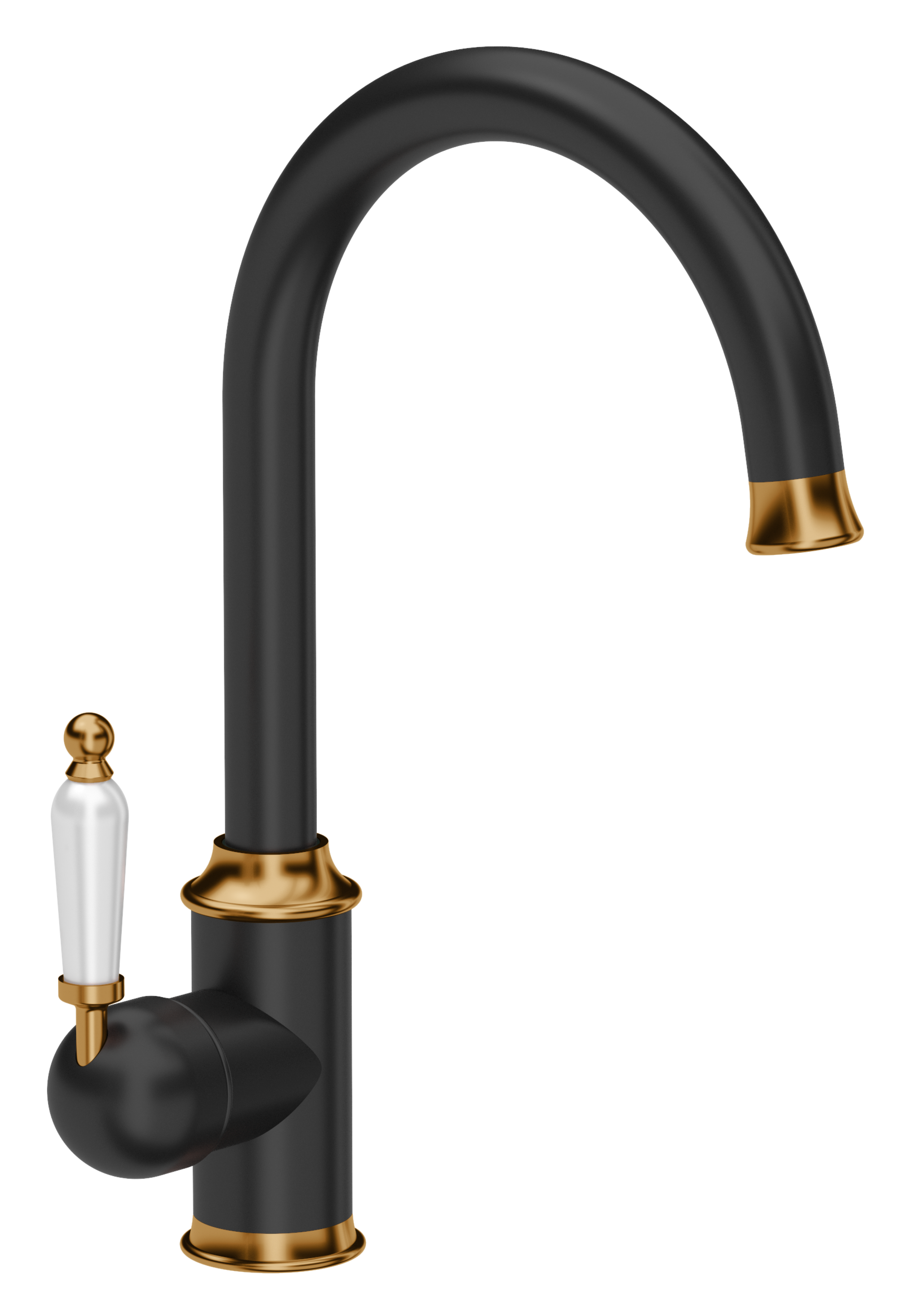 Bateria kuchenna Rachel Czarna Miedź wylewka U 33 cm Quadron