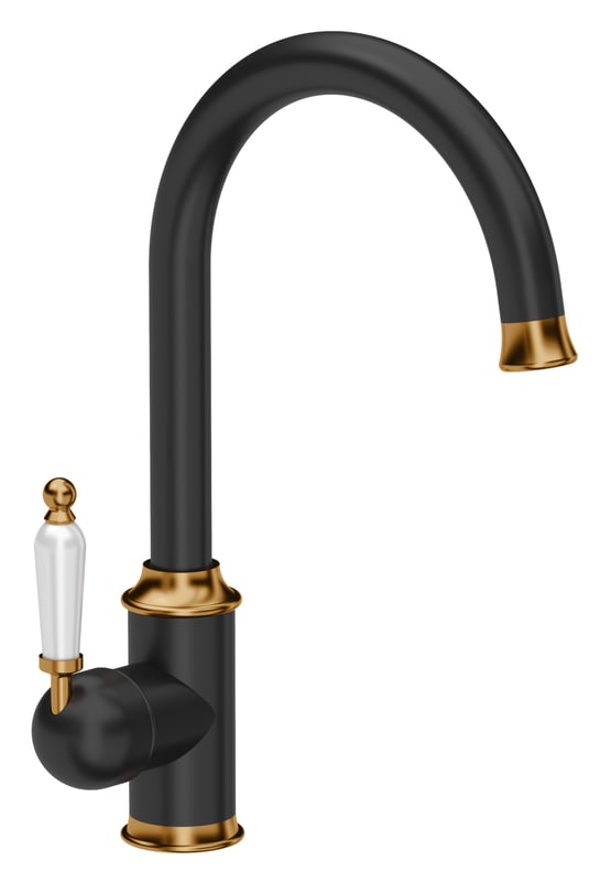 Bateria kuchenna Rachel Czarna Miedź wylewka U 33 cm Quadron