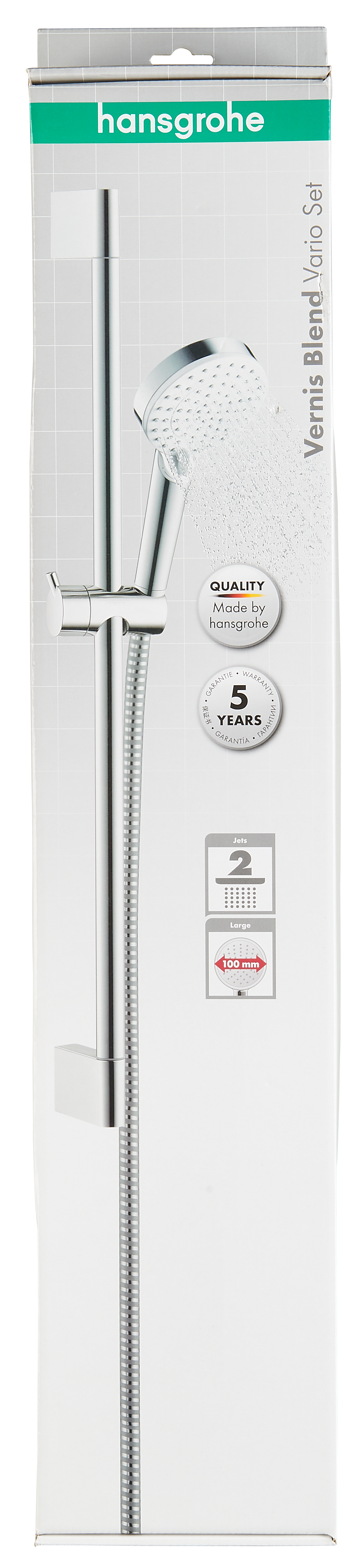 Zestaw prysznicowy przesuwny chromowany Blend Ecosmart HANSGROHE - 15