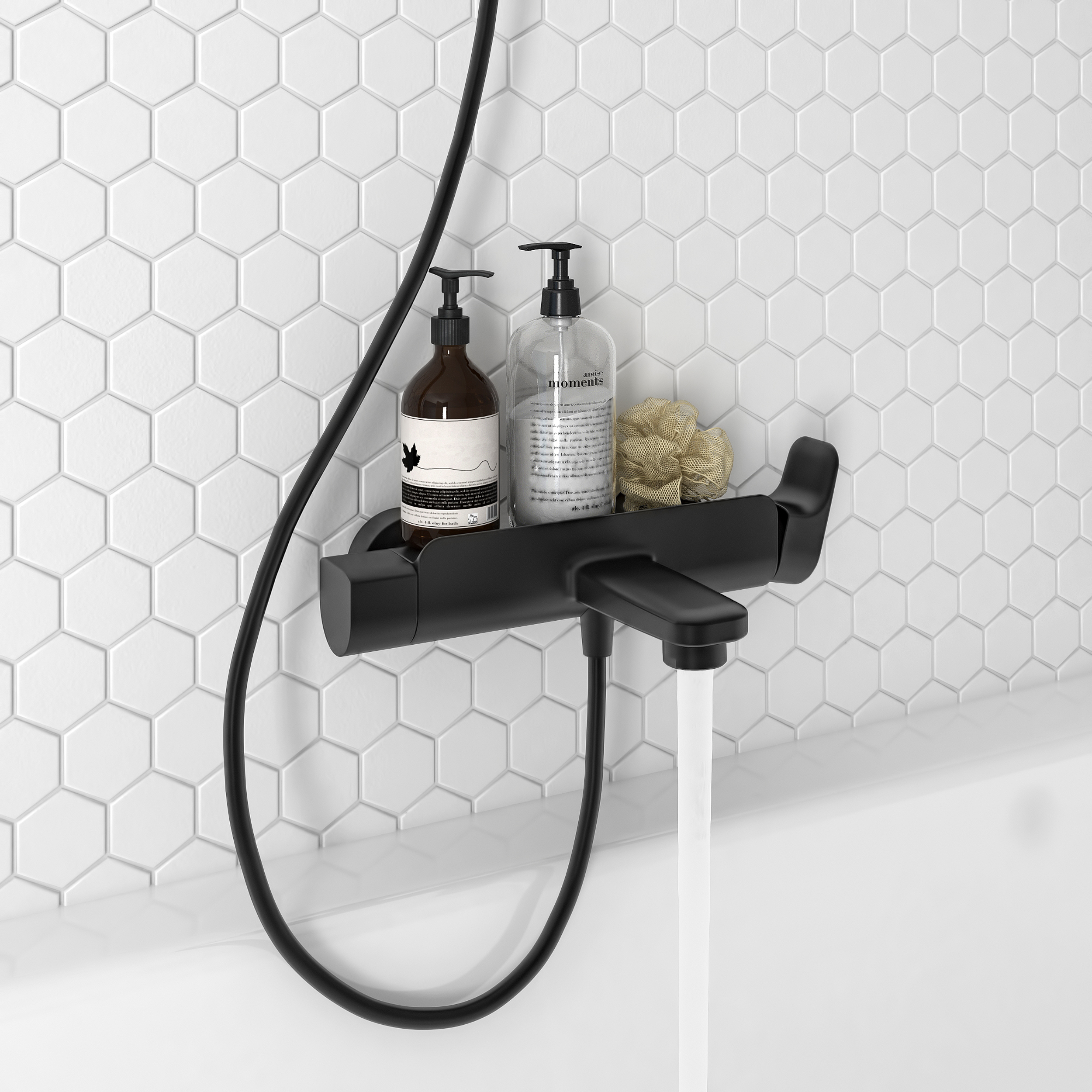 Grifo de bañera monomando SENSEA Remix negro mate Latón - 2