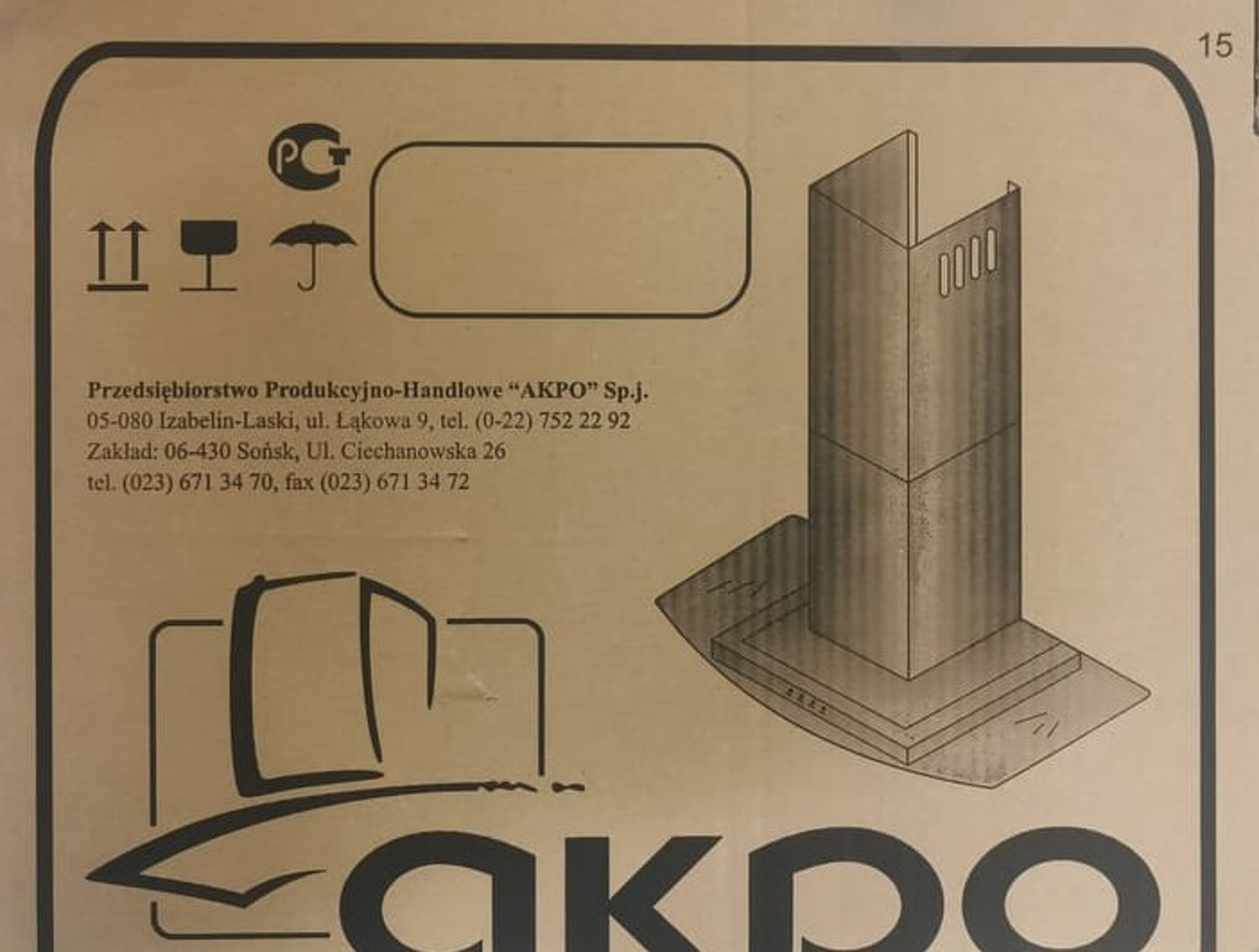 Okap podszafkowy teleskopowy WK-7 Light Eco biały 50 cm Akpo - 4