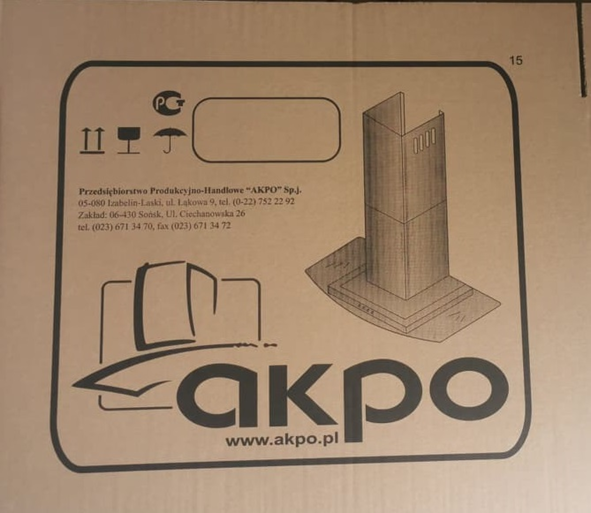 Okap podszafkowy teleskopowy WK-7 Light Eco biały 60 cm Akpo - 4