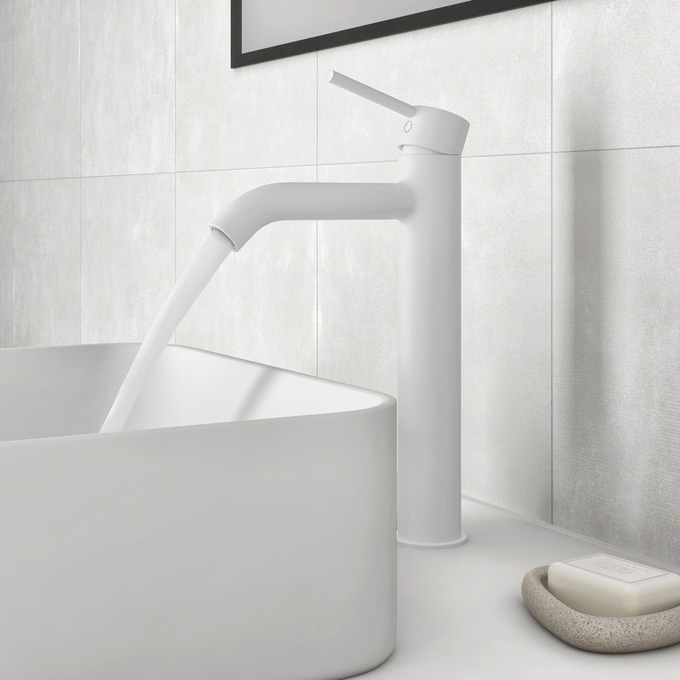Grifo lavabo blanco