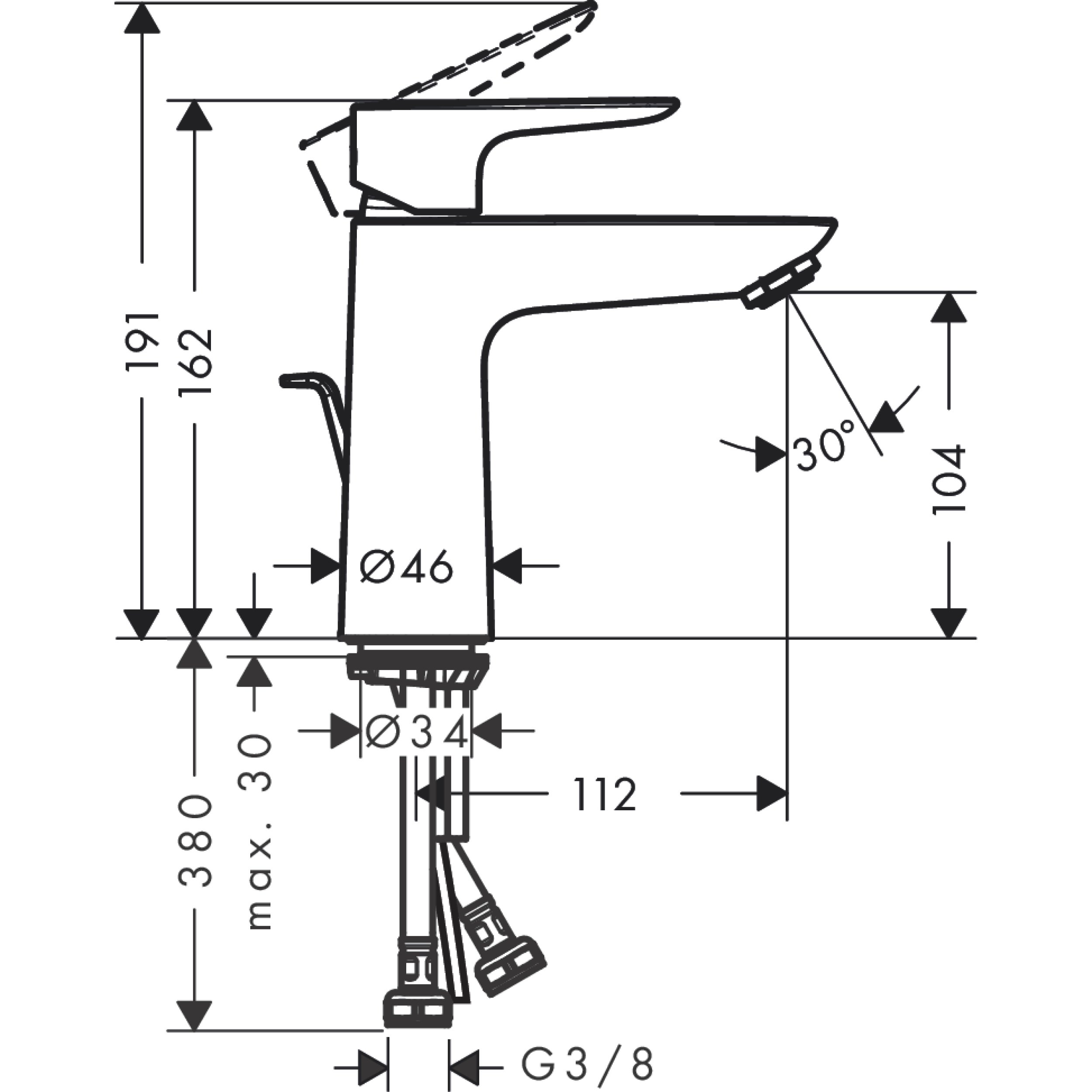 Bateria umywalkowa złota Talis Hansgrohe - 3