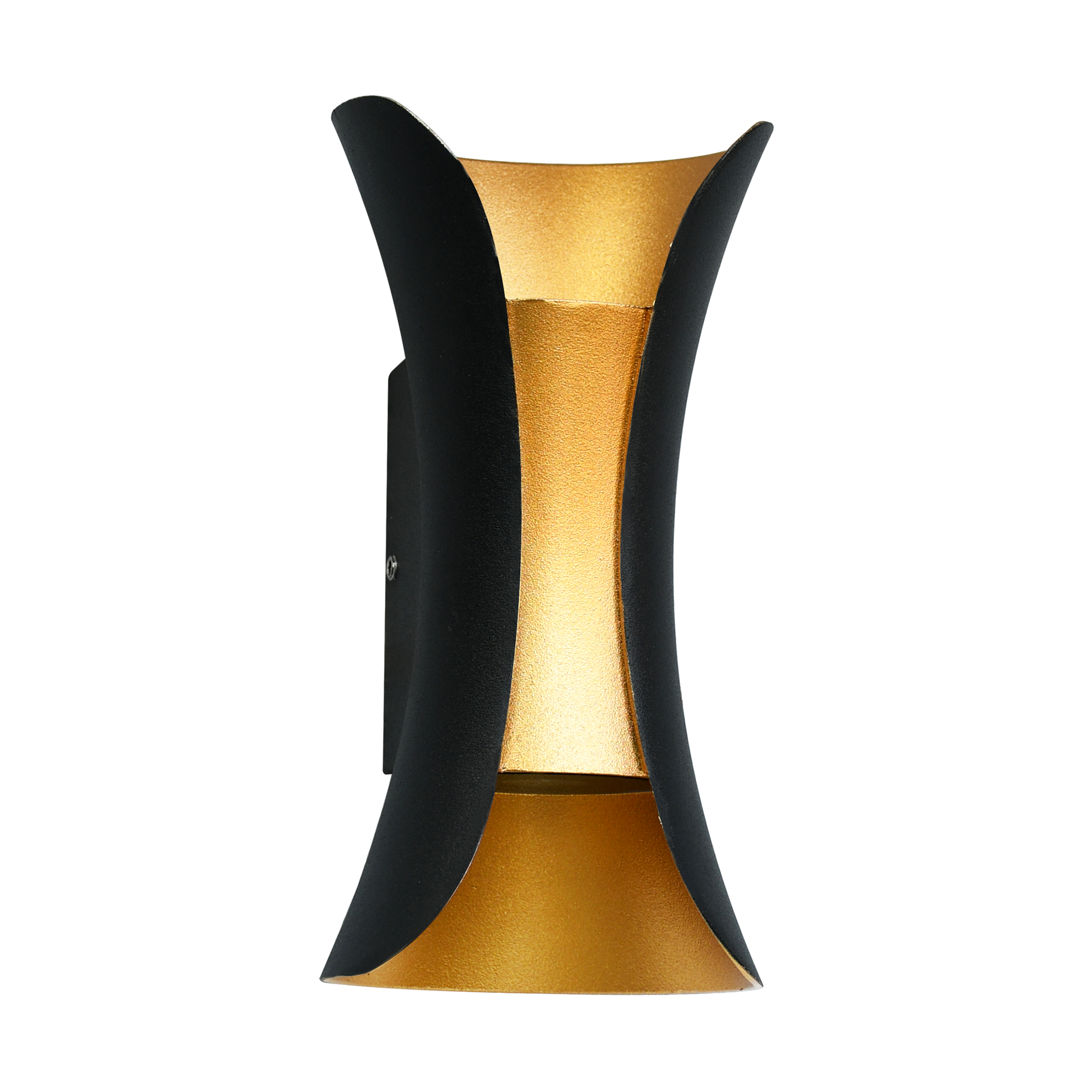 Kinkiet zewnętrzny Dante czarny, złoty Italux