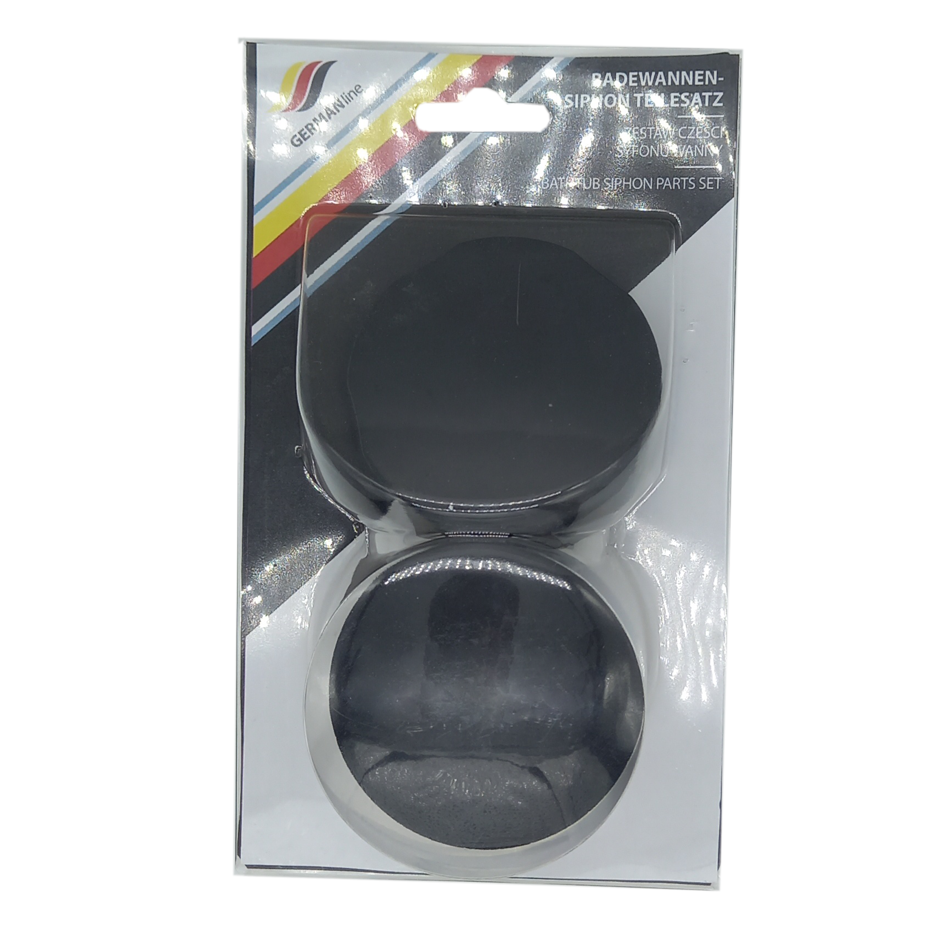 Zestaw przelew i korek do wanny GL0026 czarny GERMANLINE - 2