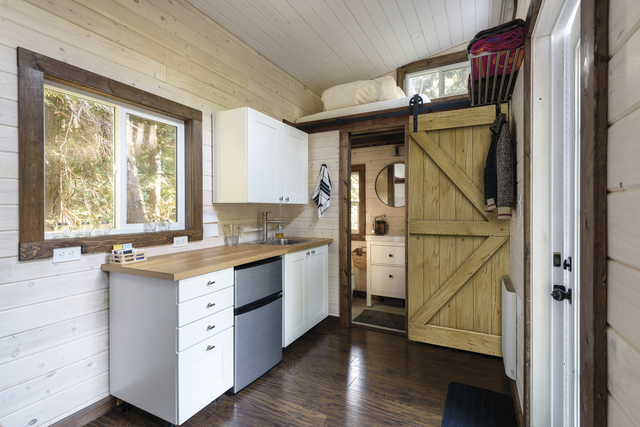 Drzwi przesuwne drewniane pełne 80 Loft Dąb Rustic Modern