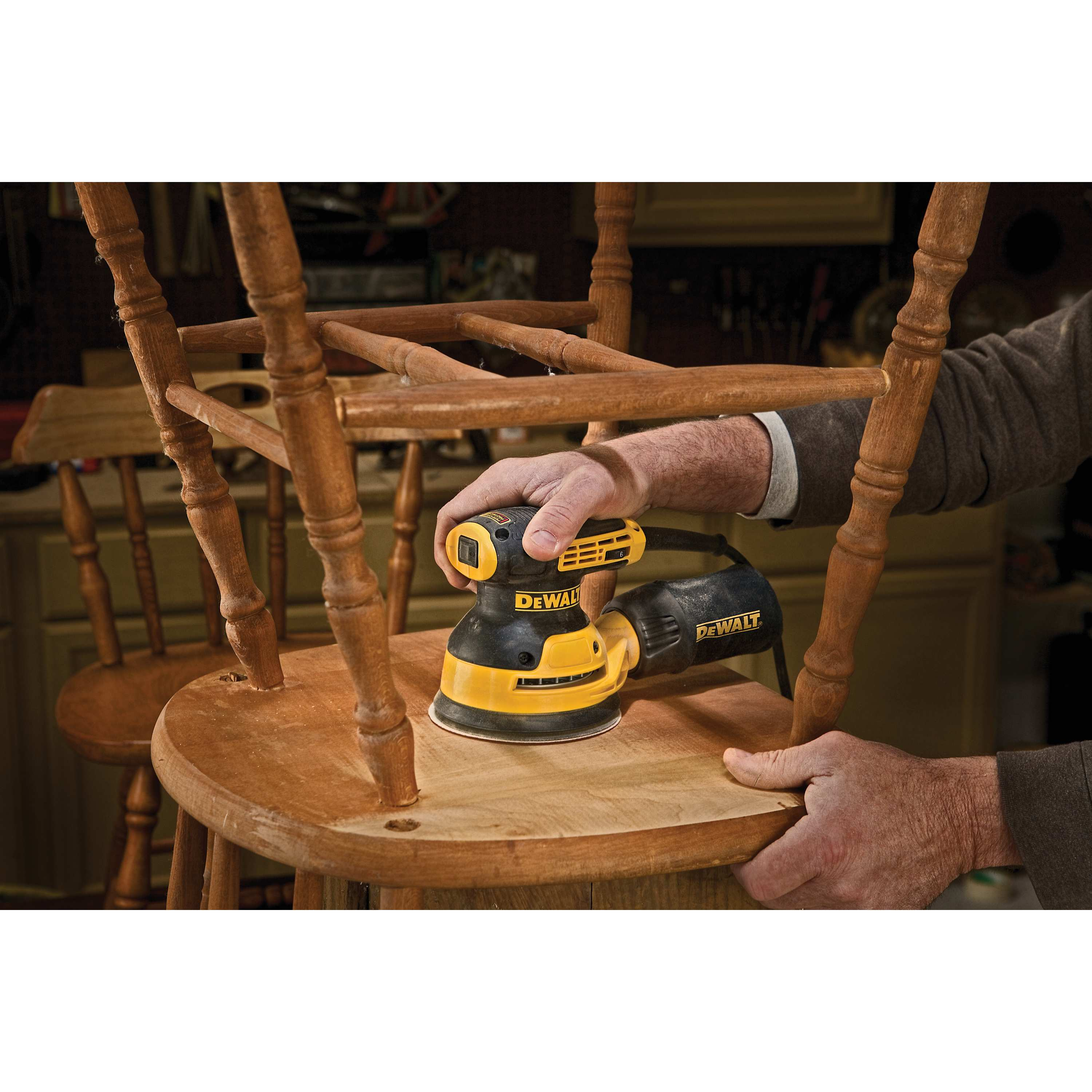 Lijadora rotorbital DEWALT e6423  280w 125mm - 5