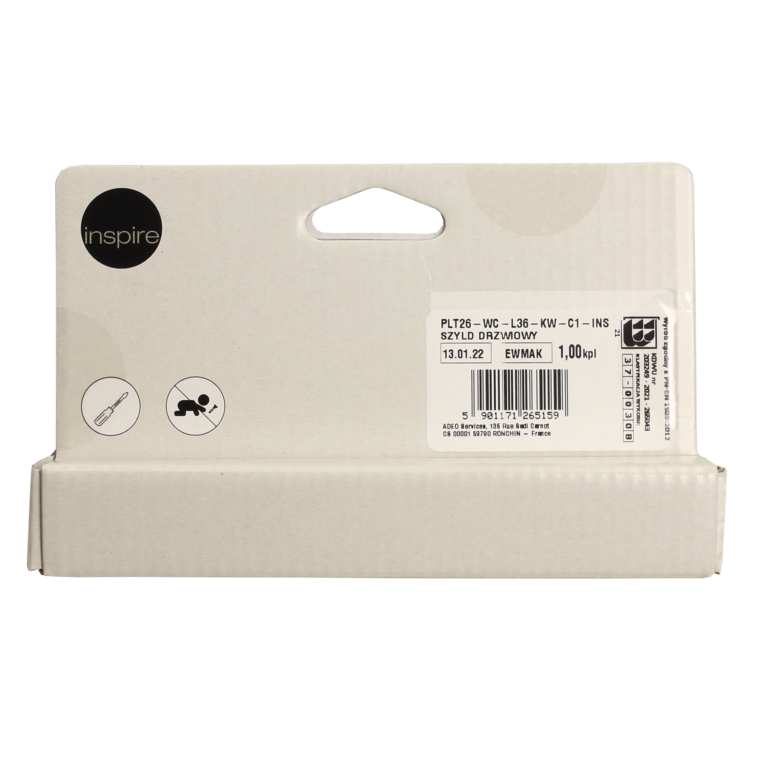 Rozeta podklamkowa do wc Froya czarny mat Inspire - 2