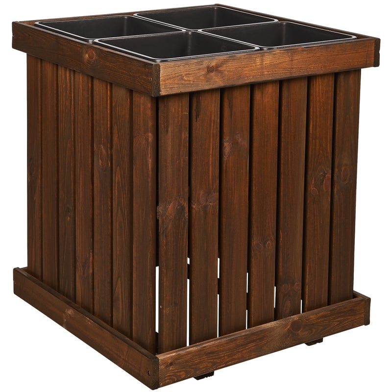 Donica duża drewniana Victoria 55x55x59 cm Werth-Holz