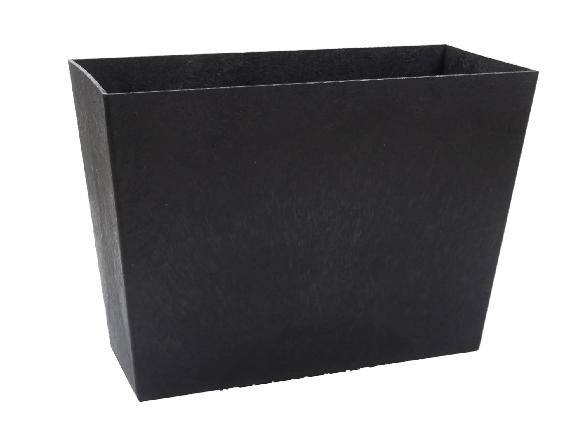 Donica duża Sonata 71x33 cm gumowa czarna Tierra Verde