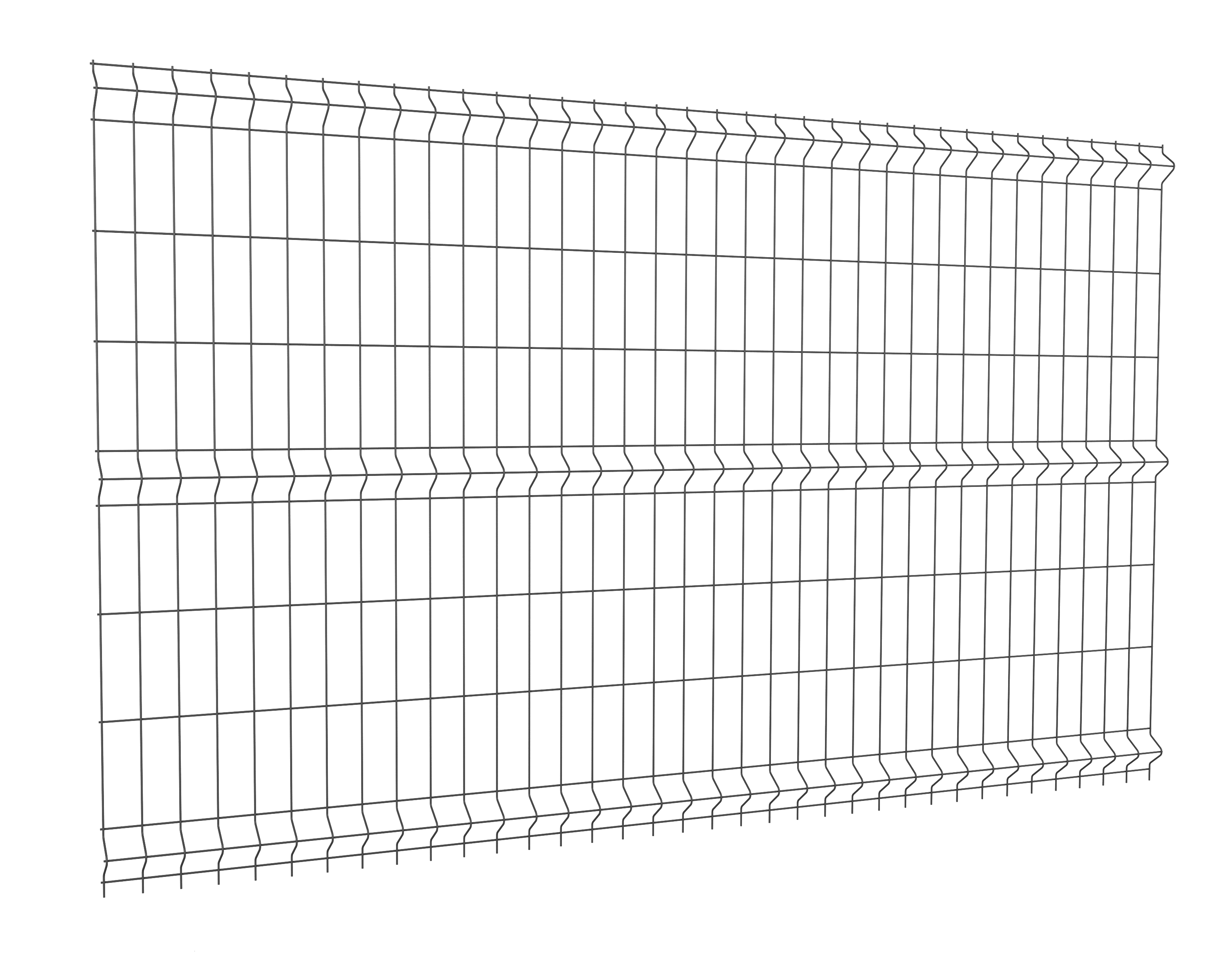 Panel ogrodzeniowy Vera 3D 153x250 cm czarny Wiśniowski - 3