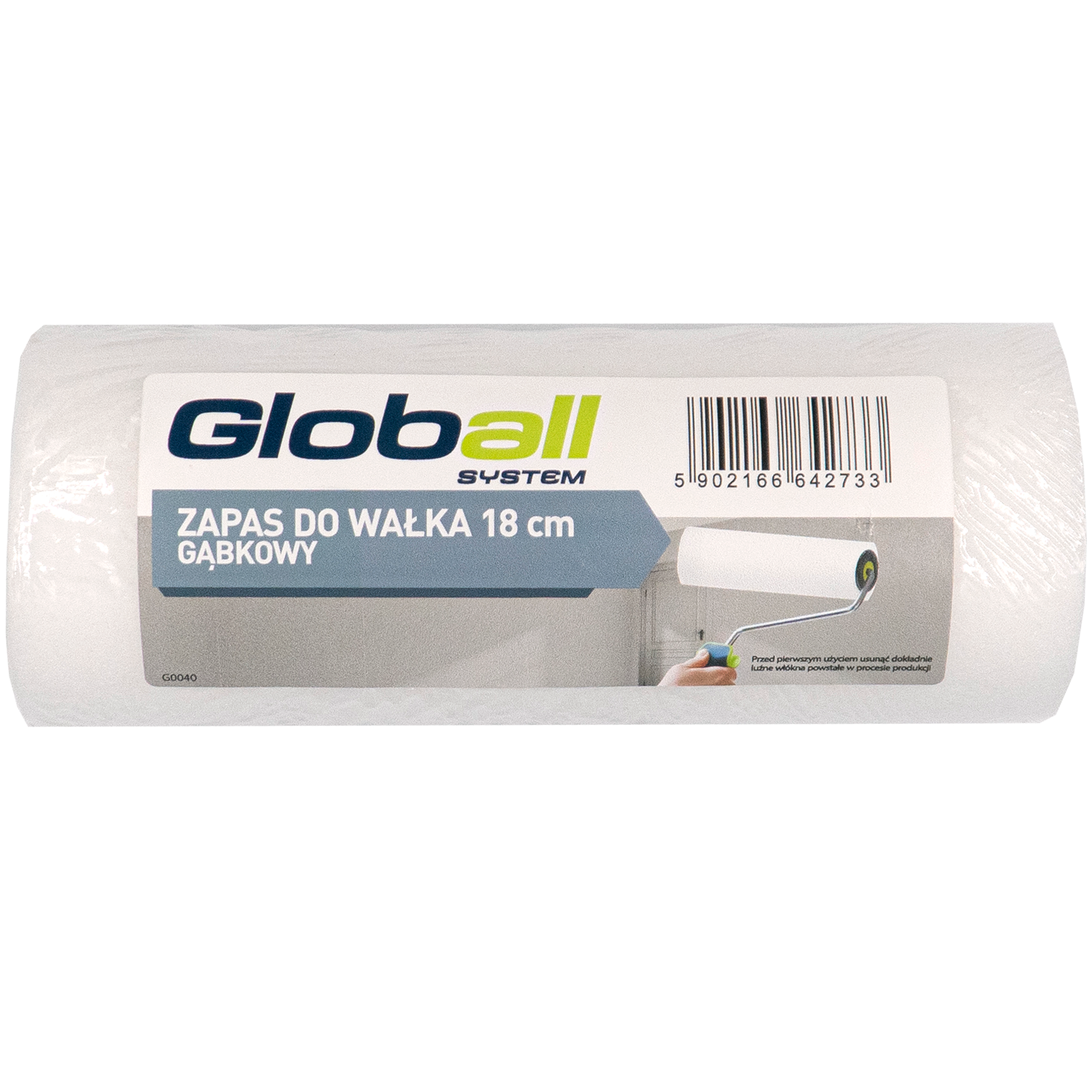 Zapas do wałka 18 cm gąbka Globall - 2