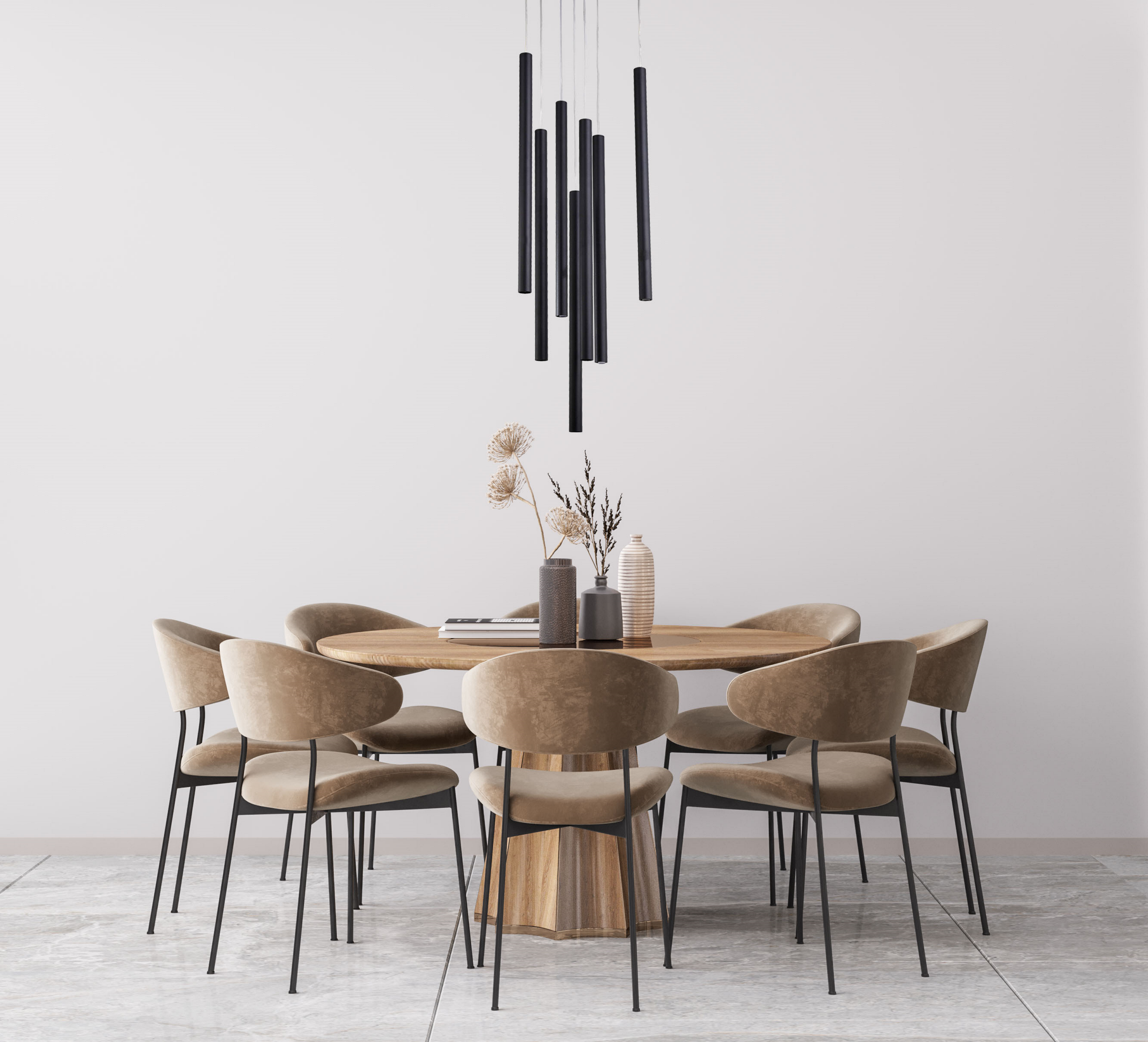 Lampa wisząca Lungo czarna 7 x G9 Light Prestige - 3