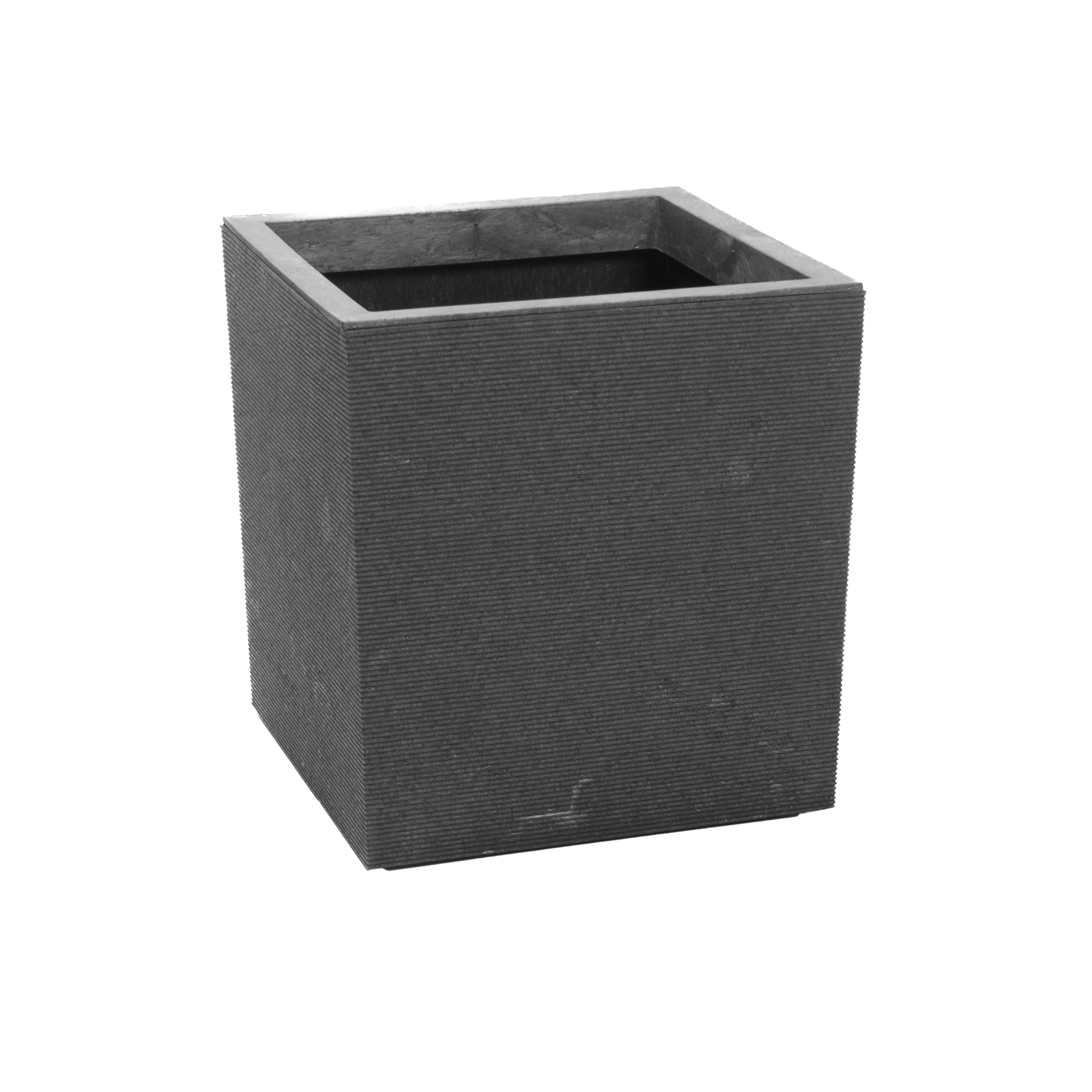 Donica gumowa Horizon 34x34x36 cm szara Tierra Verde