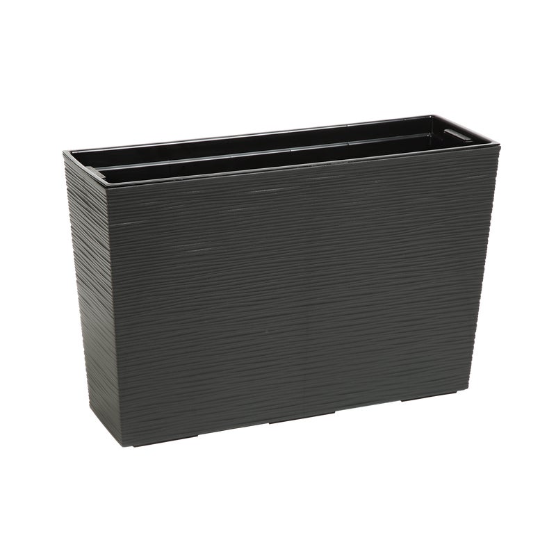 Donica-kwietnik Werbena 56x19x36.5 cm antracyt struktura Lamela
