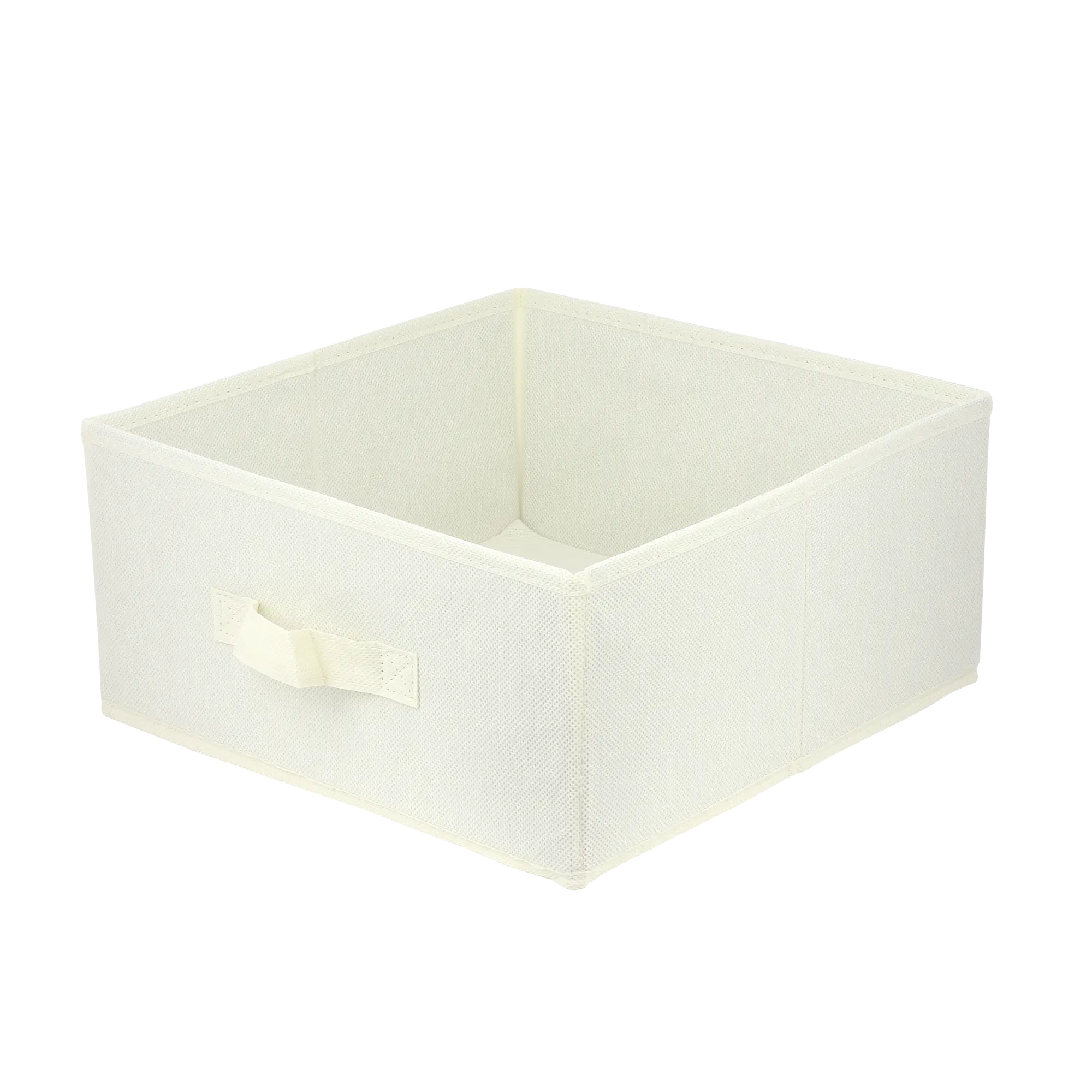 Pudełko tekstylne Kub 31 x 31 x 15 cm ecru