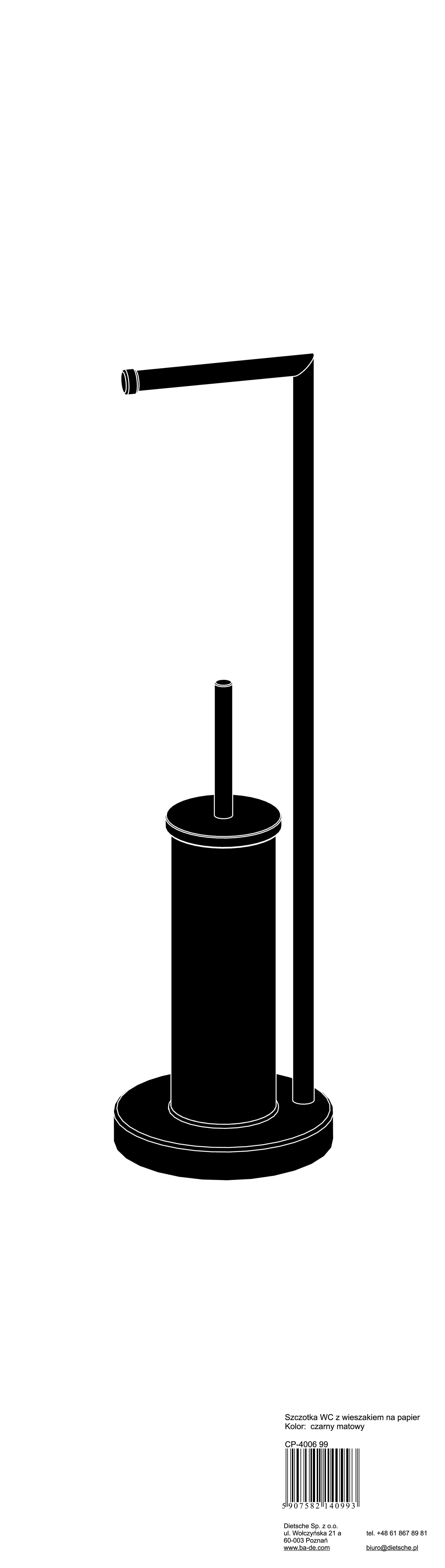 Stojak na papier toaletowy i szczotkę toaletową Dietsche - 4