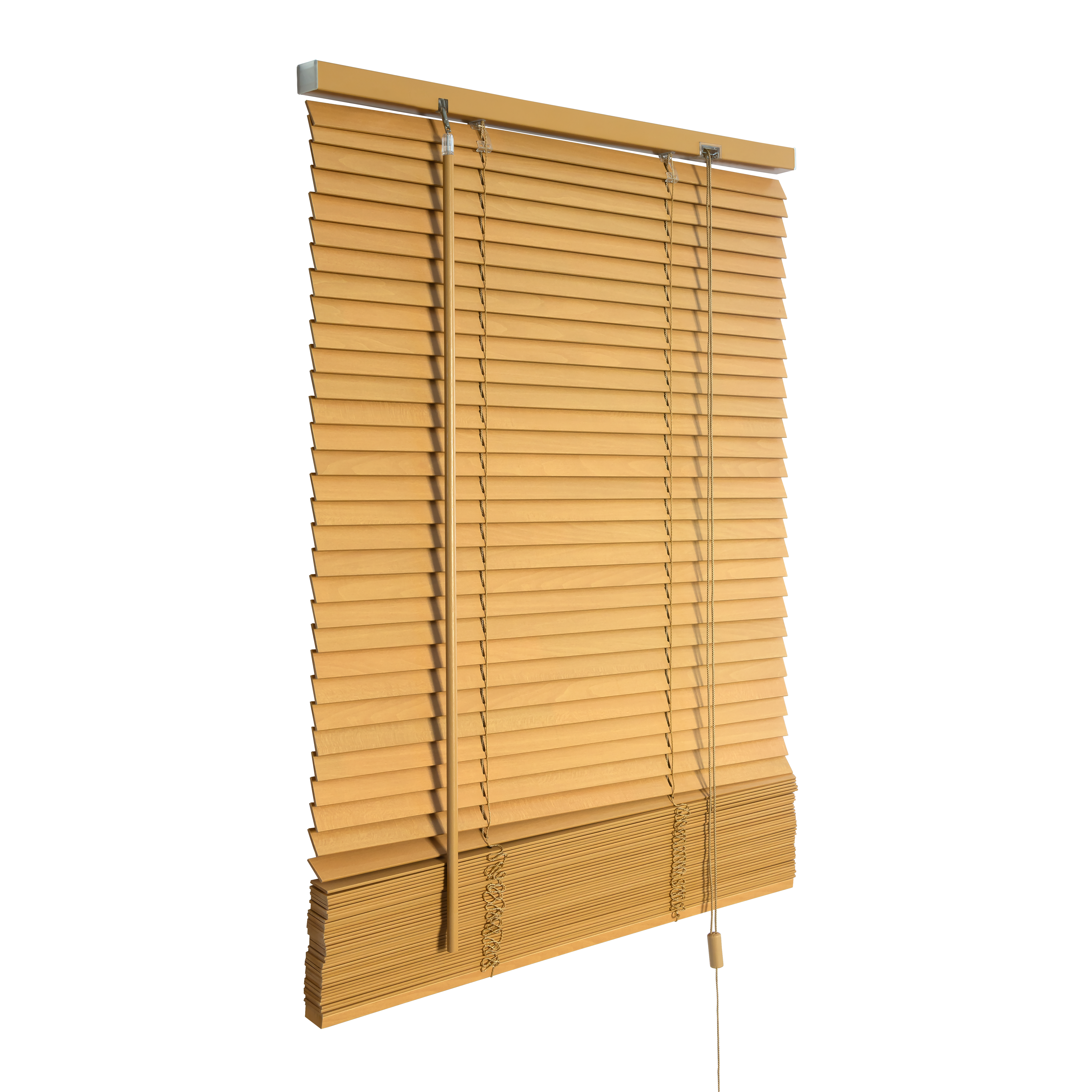 Żaluzja drewniana 100 x 140 cm Natural jasnobrązowa 25 mm - 4