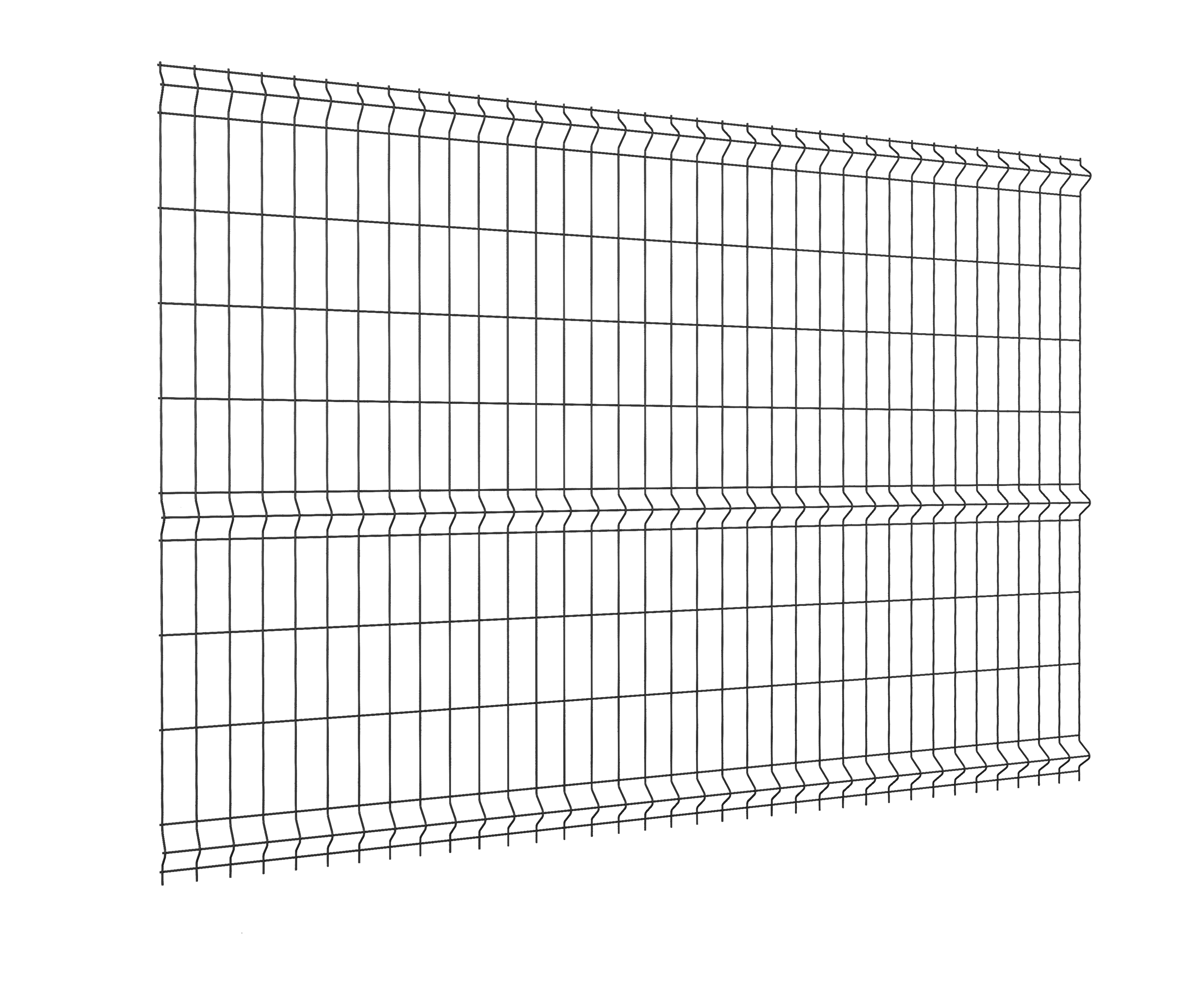 Panel ogrodzeniowy Vera 3D 173x250 cm czarny Wiśniowski - 3