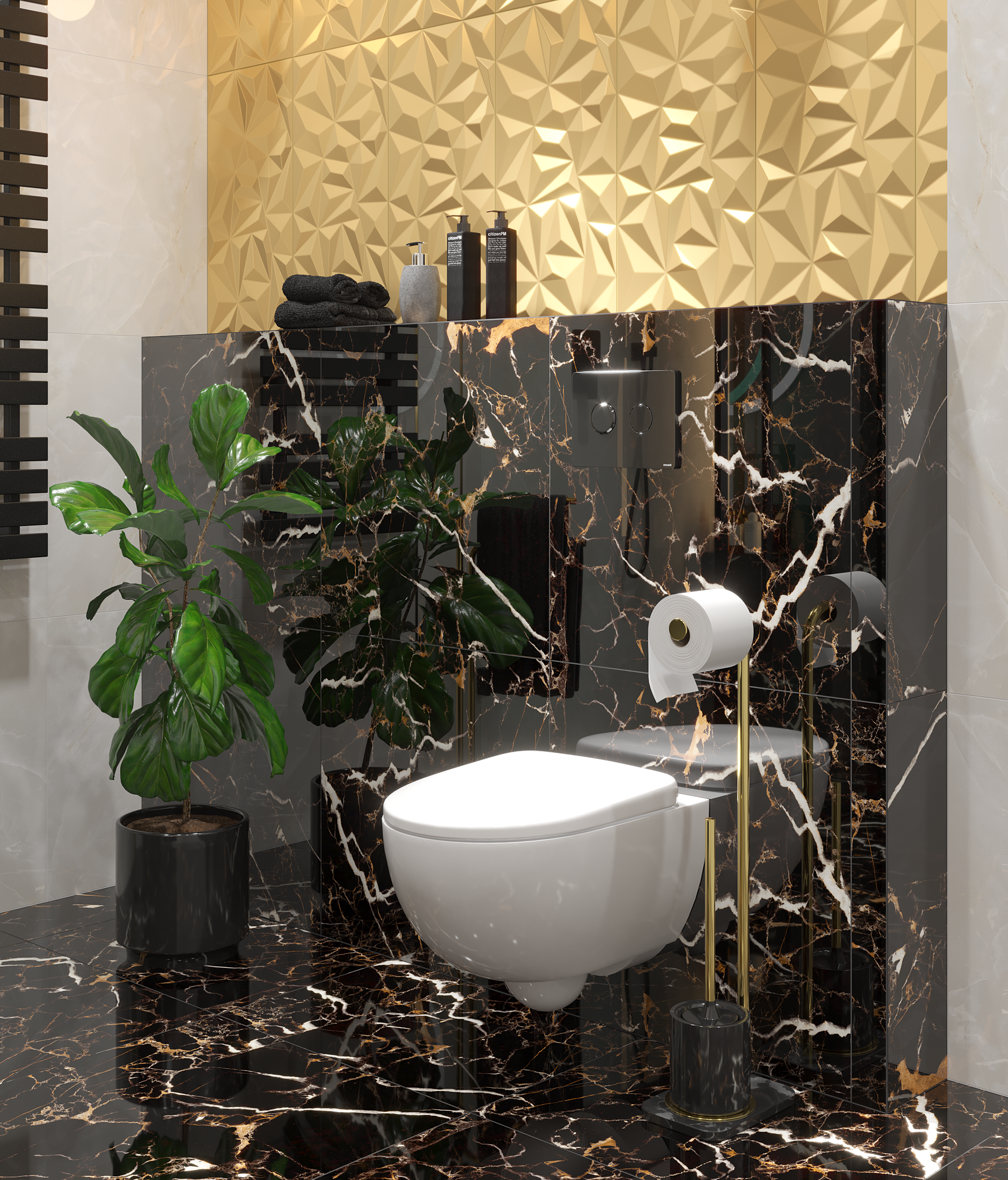 Gres szkliwiony Resilio Onyx Rekt 60x60 Artens - 5