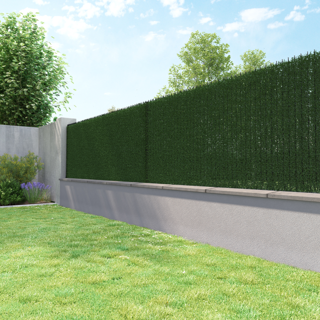 Seto artificial verde NATERIAL ocultación alta 1x3 m