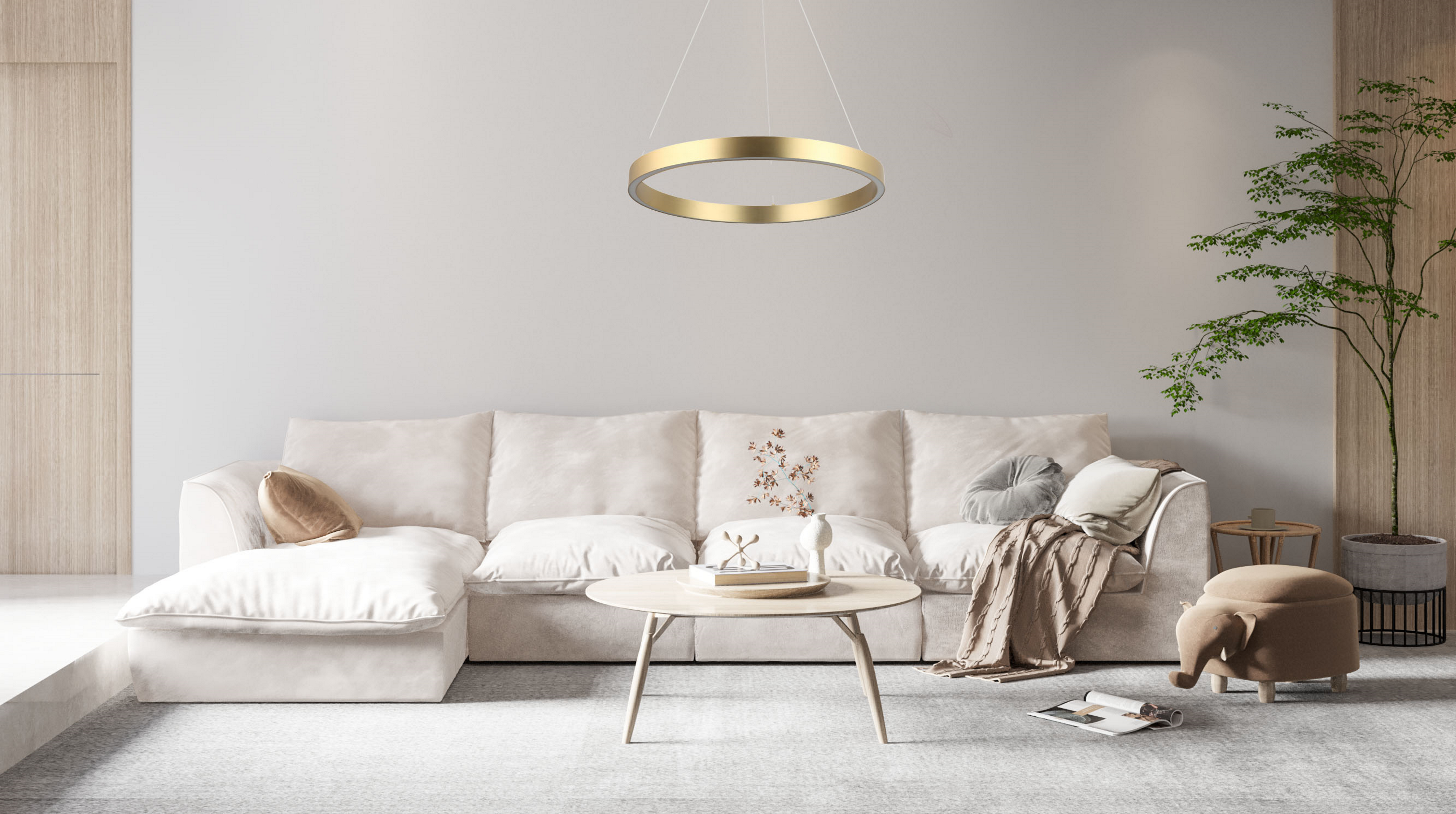 Lampa wisząca Midway 40W LED złoty Light prestige - 5