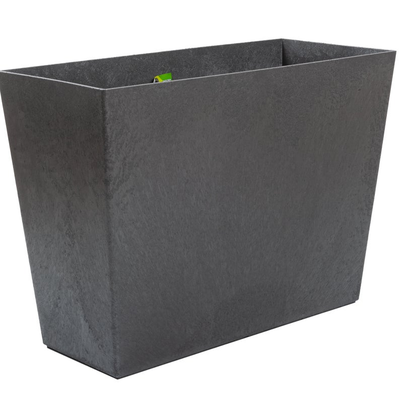 Donica duża Sonata 71x33 cm gumowa szara Tierra Verde