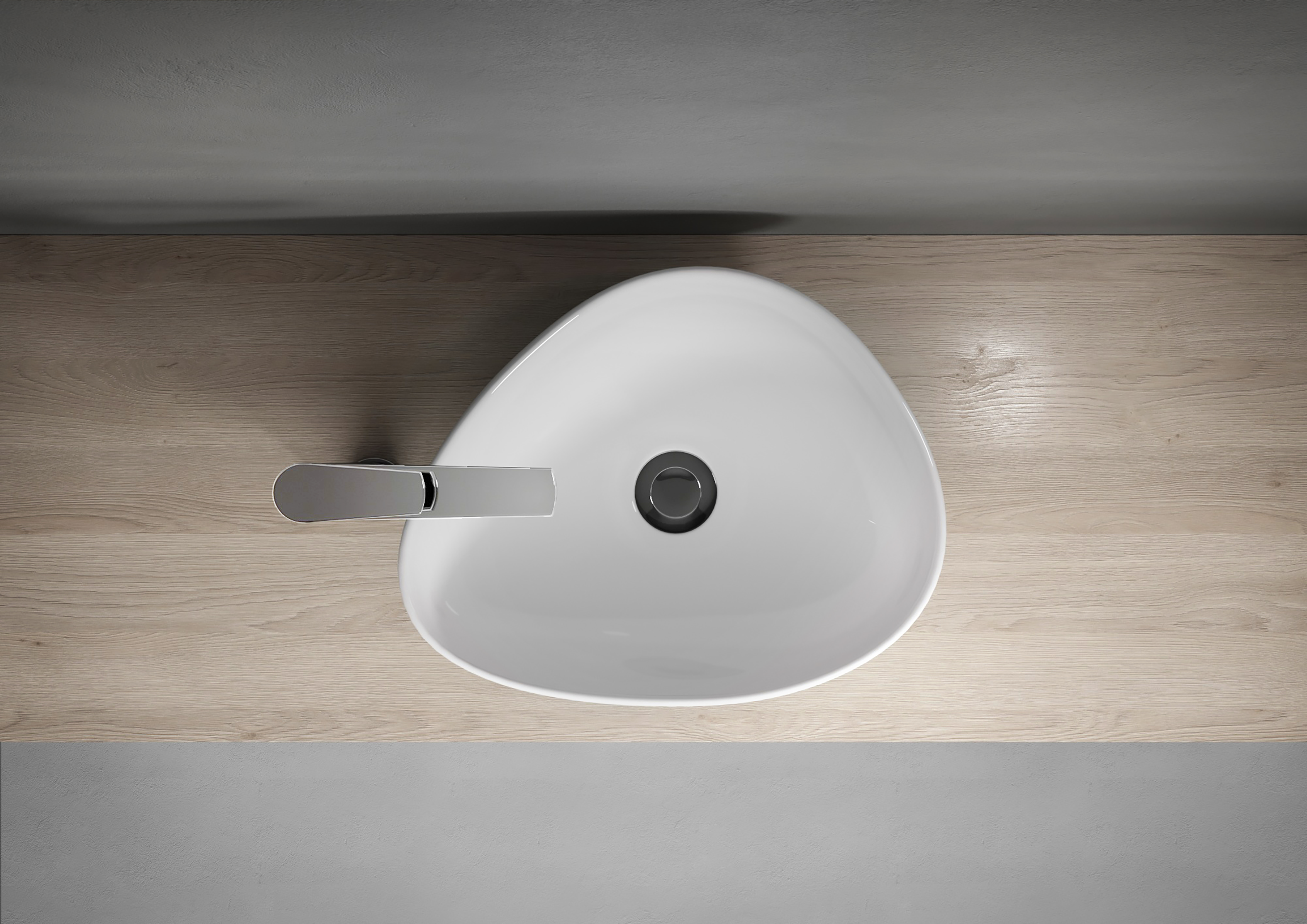 Umywalka ceramiczna nablatowa Moduo 45 Cersanit - 4
