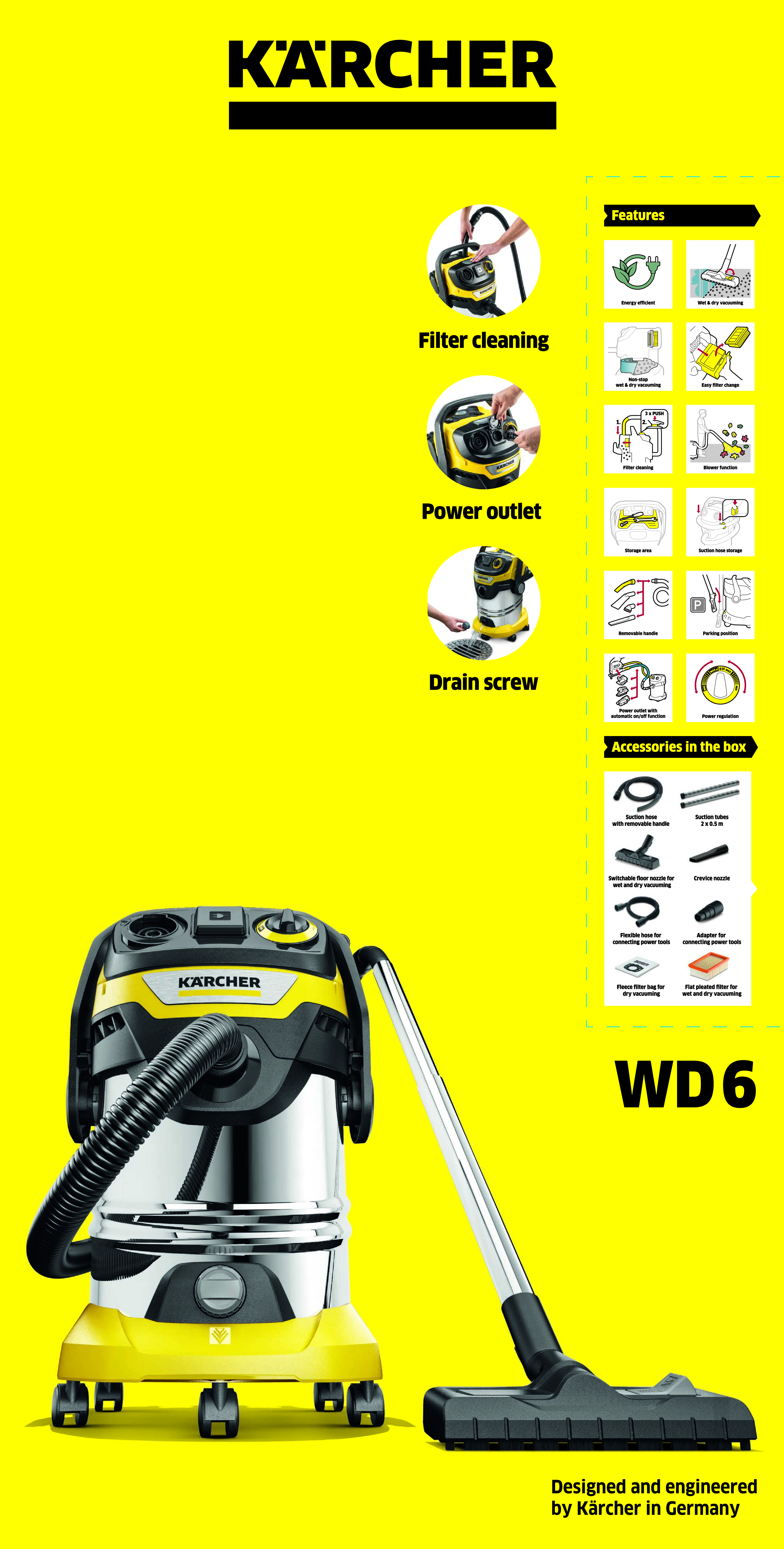 Odkurzacz przemysłowy WD 6 P S V-30/6/22/T KARCHER - 4