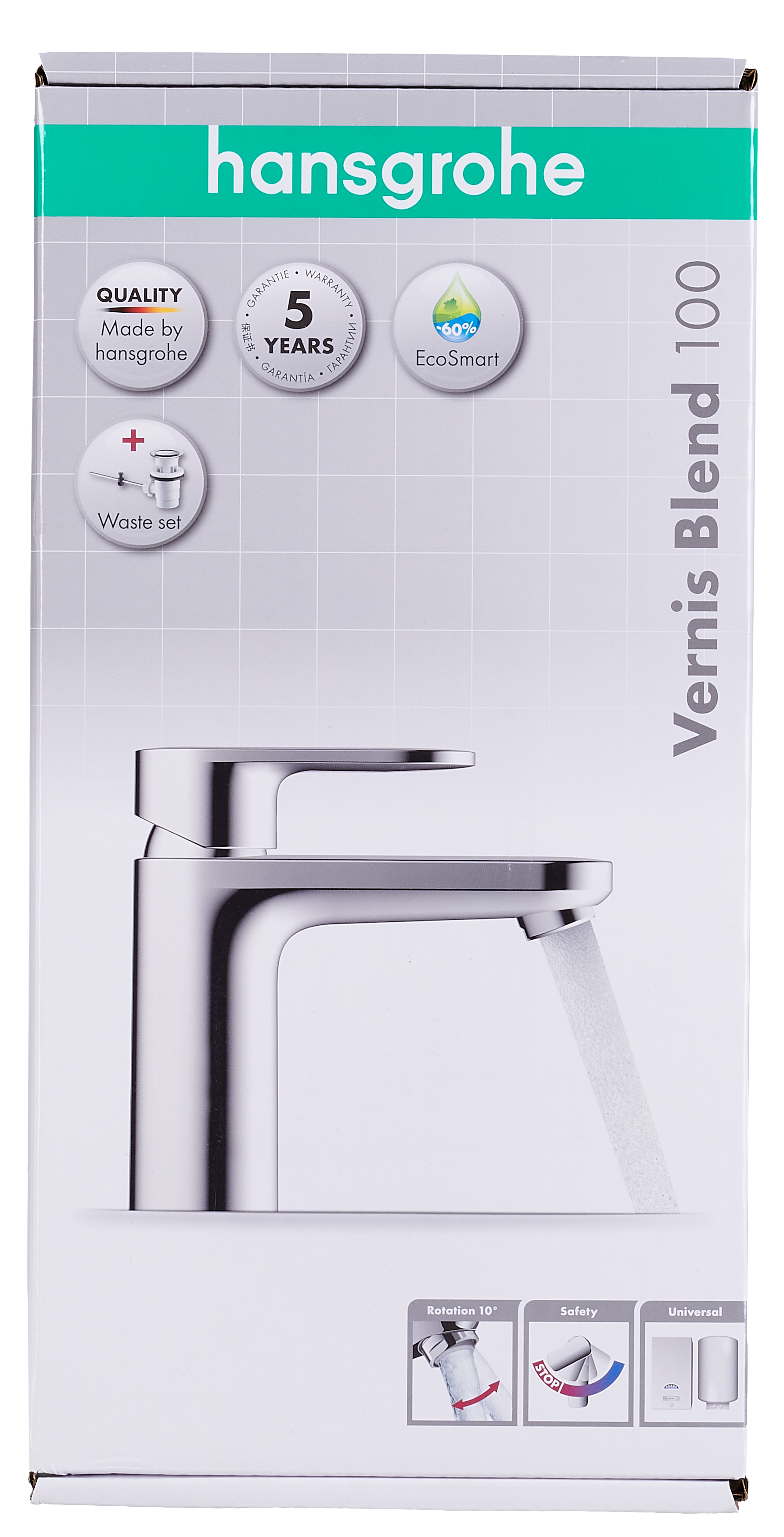 Bateria umywalkowa chrom Blend L CoolStart Hansgrohe - 12