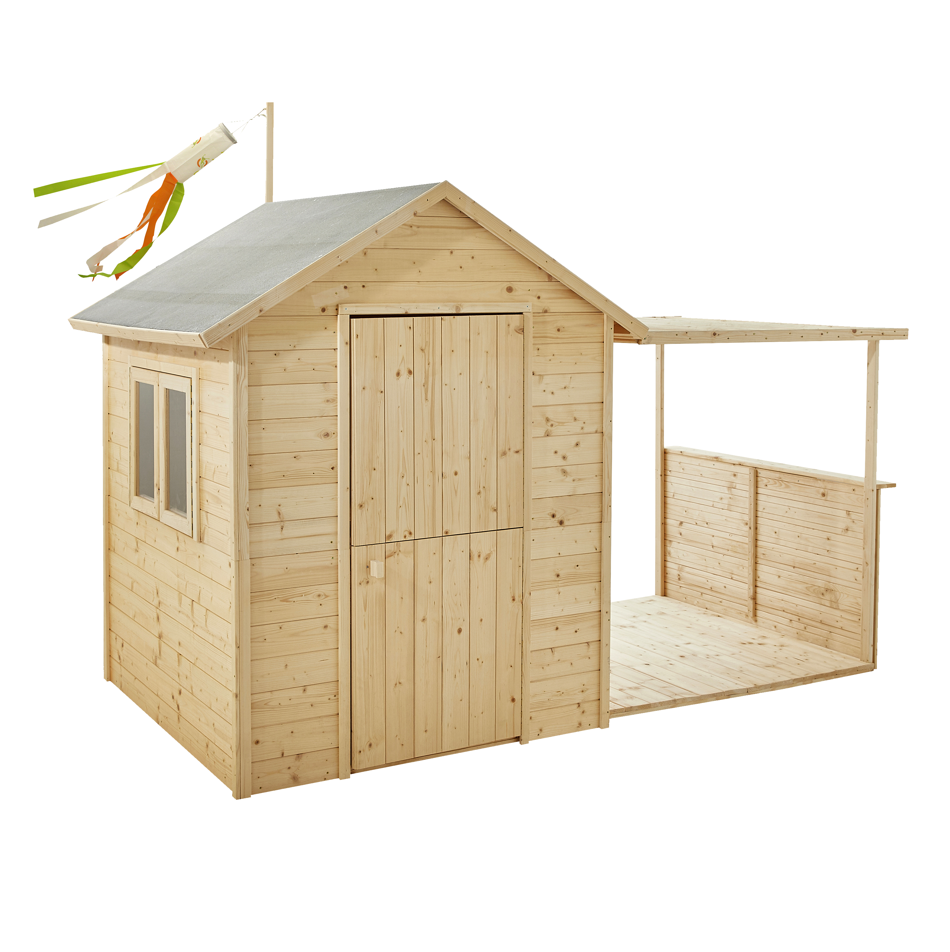 Caseta infantil de madera eugenie 127x162x256 cm