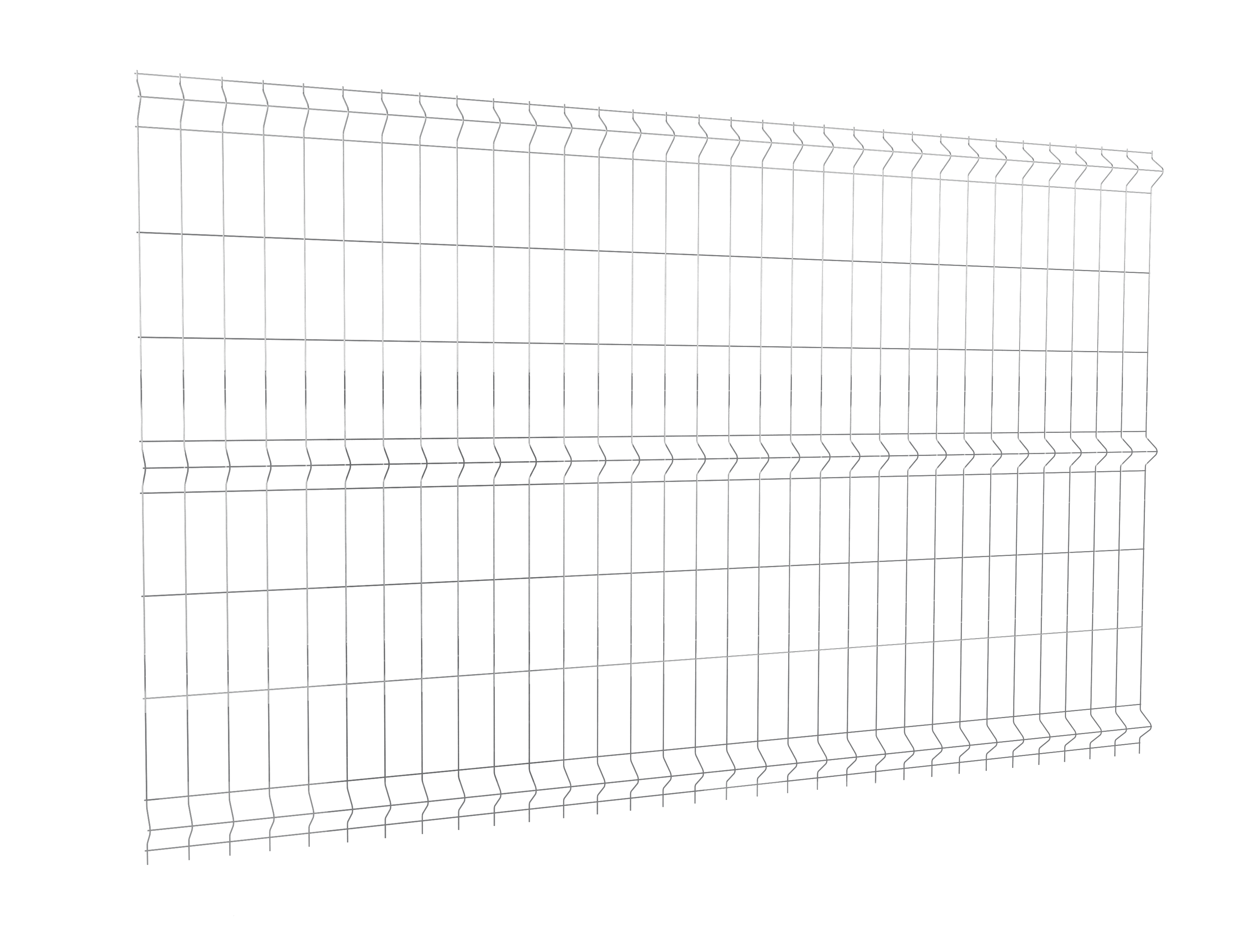 Panel ogrodzeniowy Vera 3D 153x250 cm ocynk Wiśniowski - 3