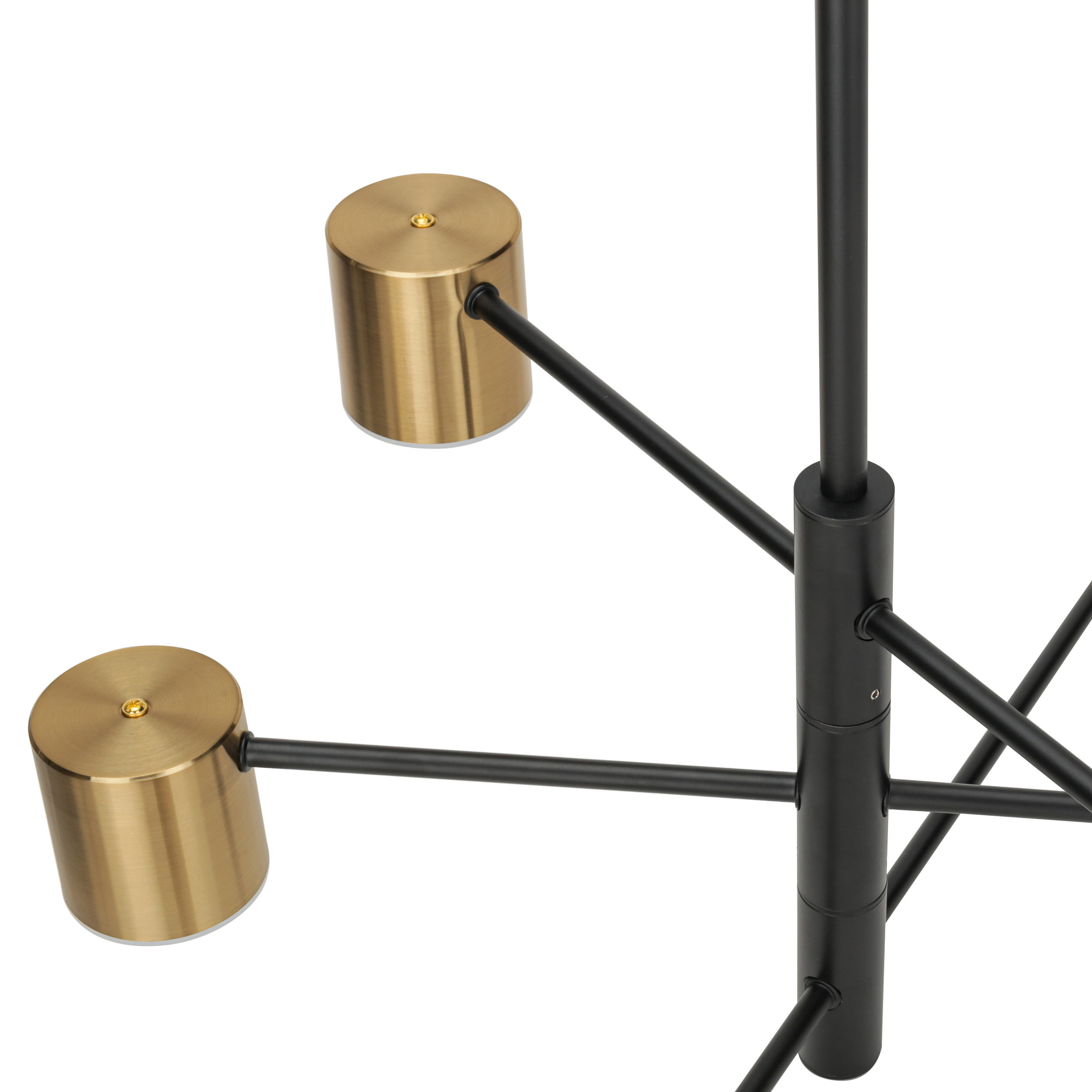 Lampa wisząca Remdal LED czarno-złota Italux - 2