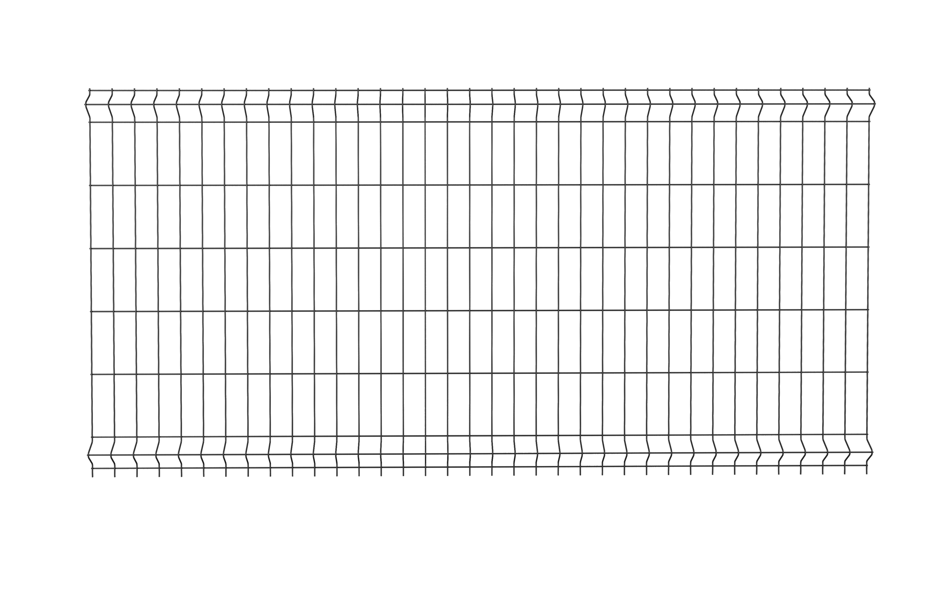 Panel ogrodzeniowy Vera 3D 123x250 cm czarny Wiśniowski