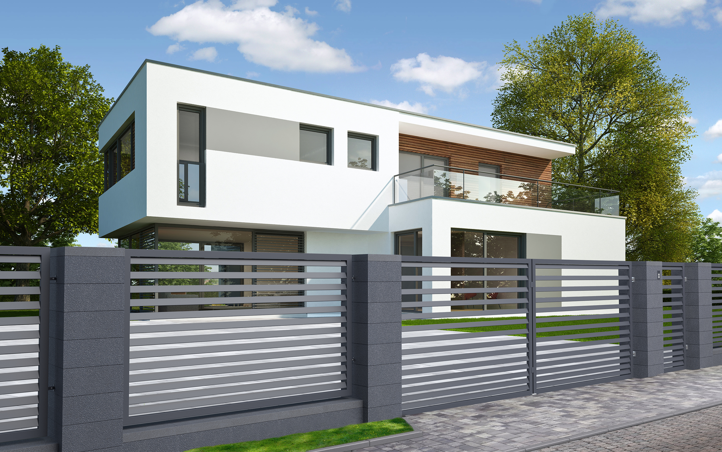 Brama dwuskrzydłowa Bali II 3x1,5 m Polbram - 5