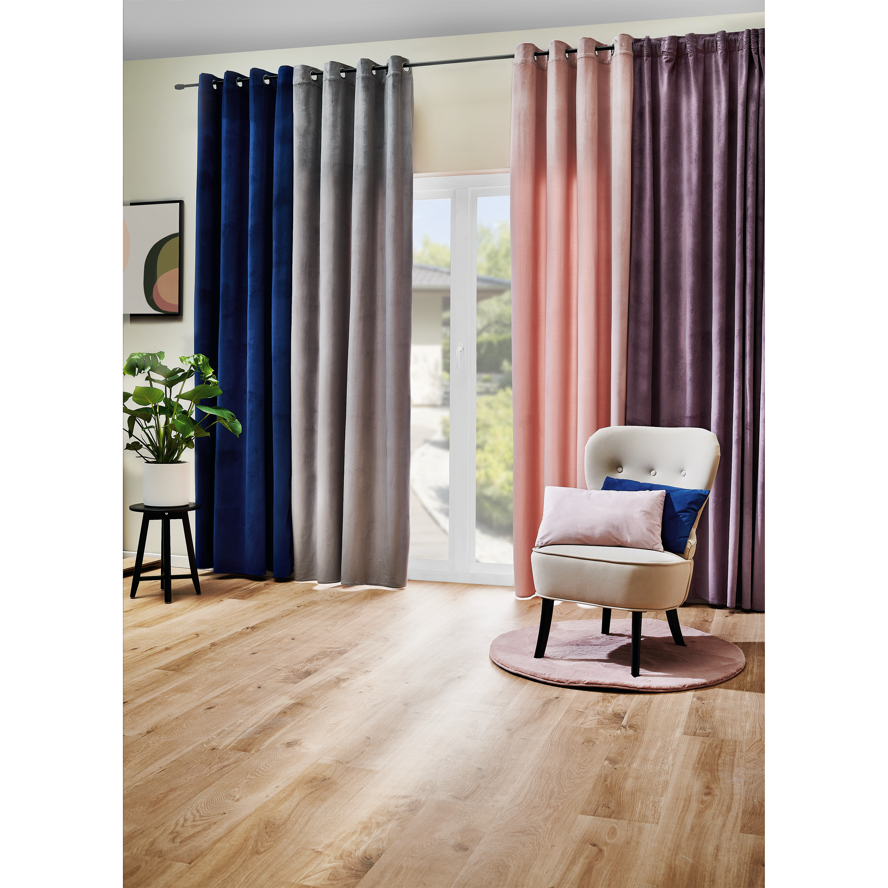 Poduszka welurowa Dubbo różowa 50 x 30 cm Inspire - 17