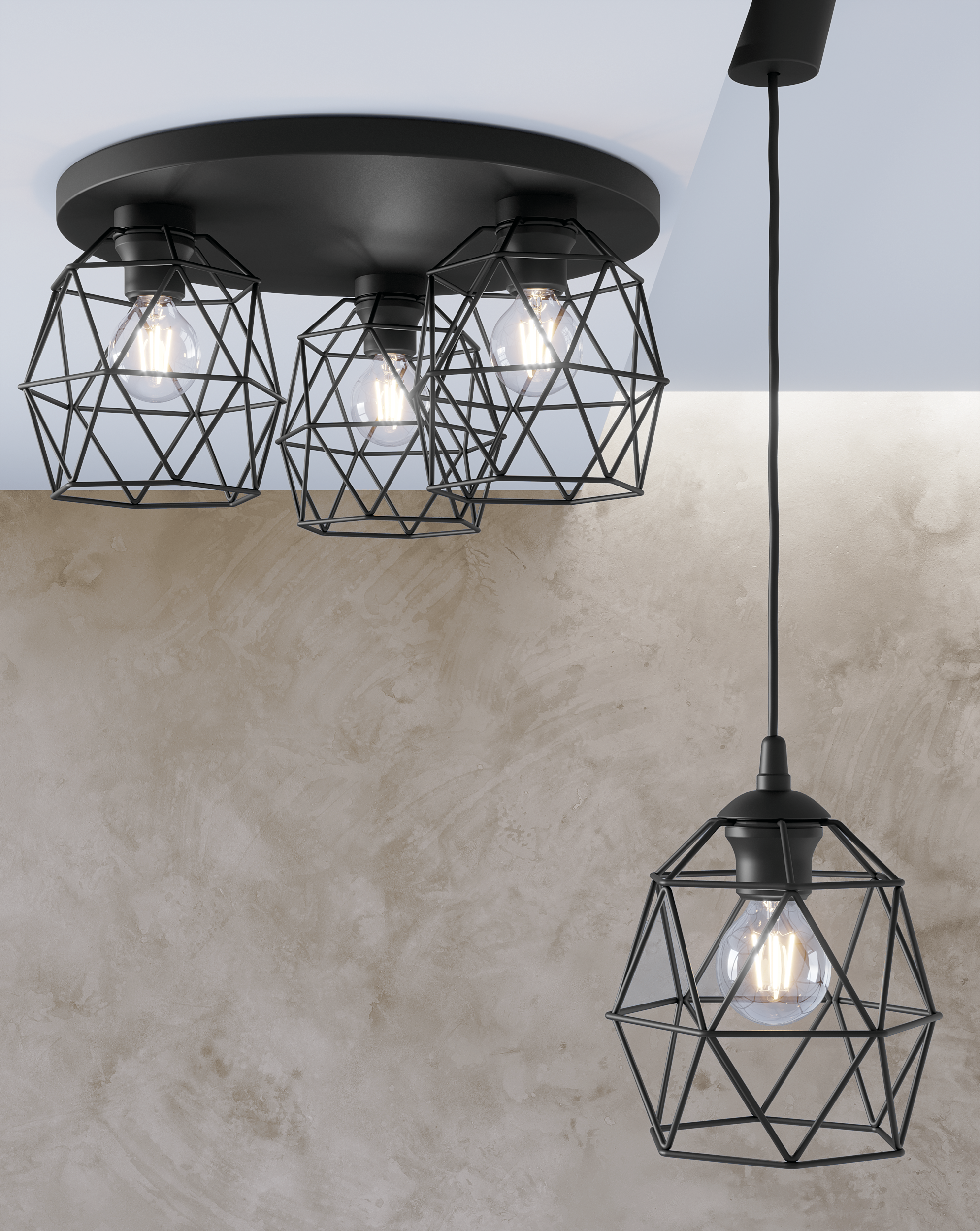 Lampa wisząca Galaxy czarna E27 TK Lighting - 2