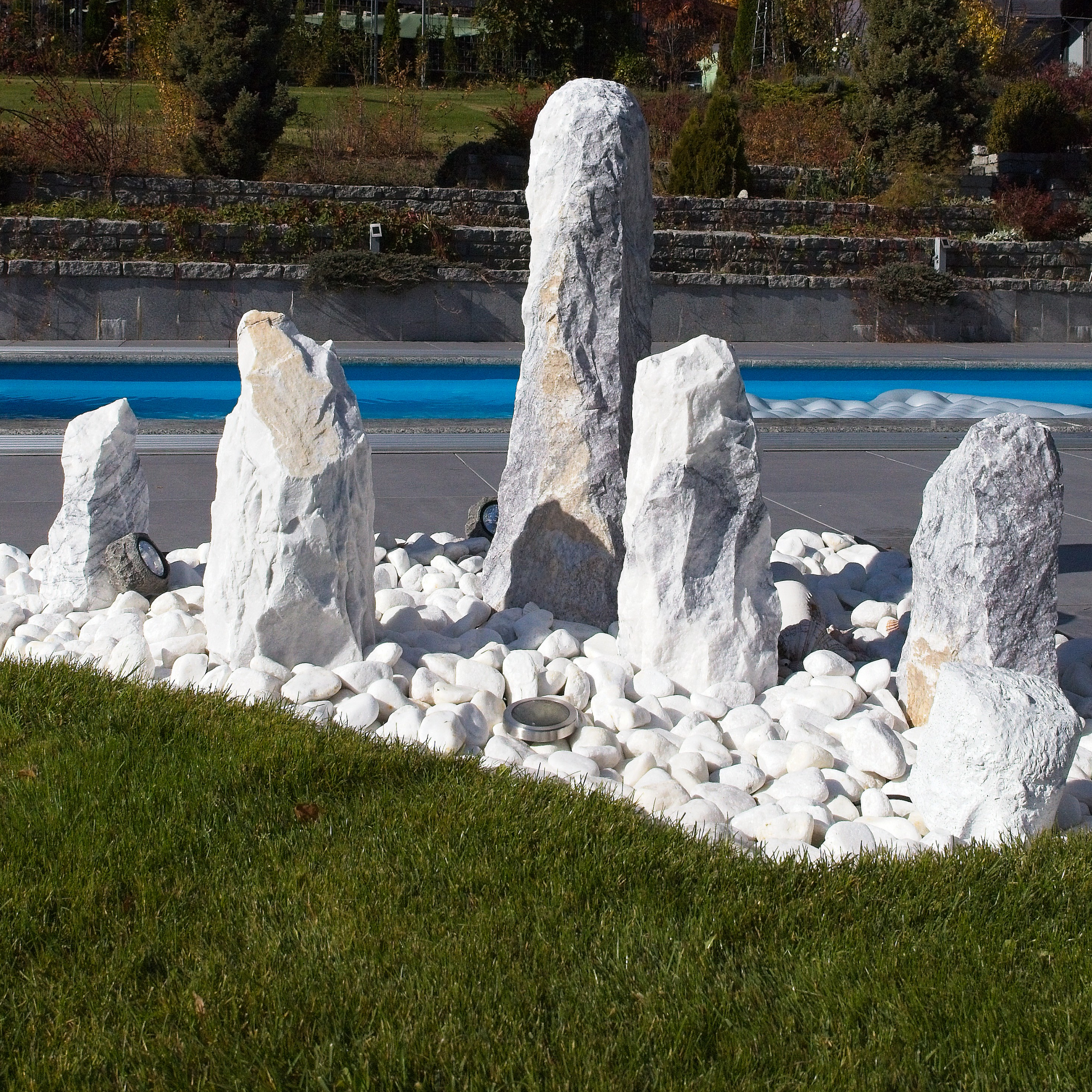 Monolit kamień Purple Wave 30-50 cm 20kg biały Garden Stones - 3
