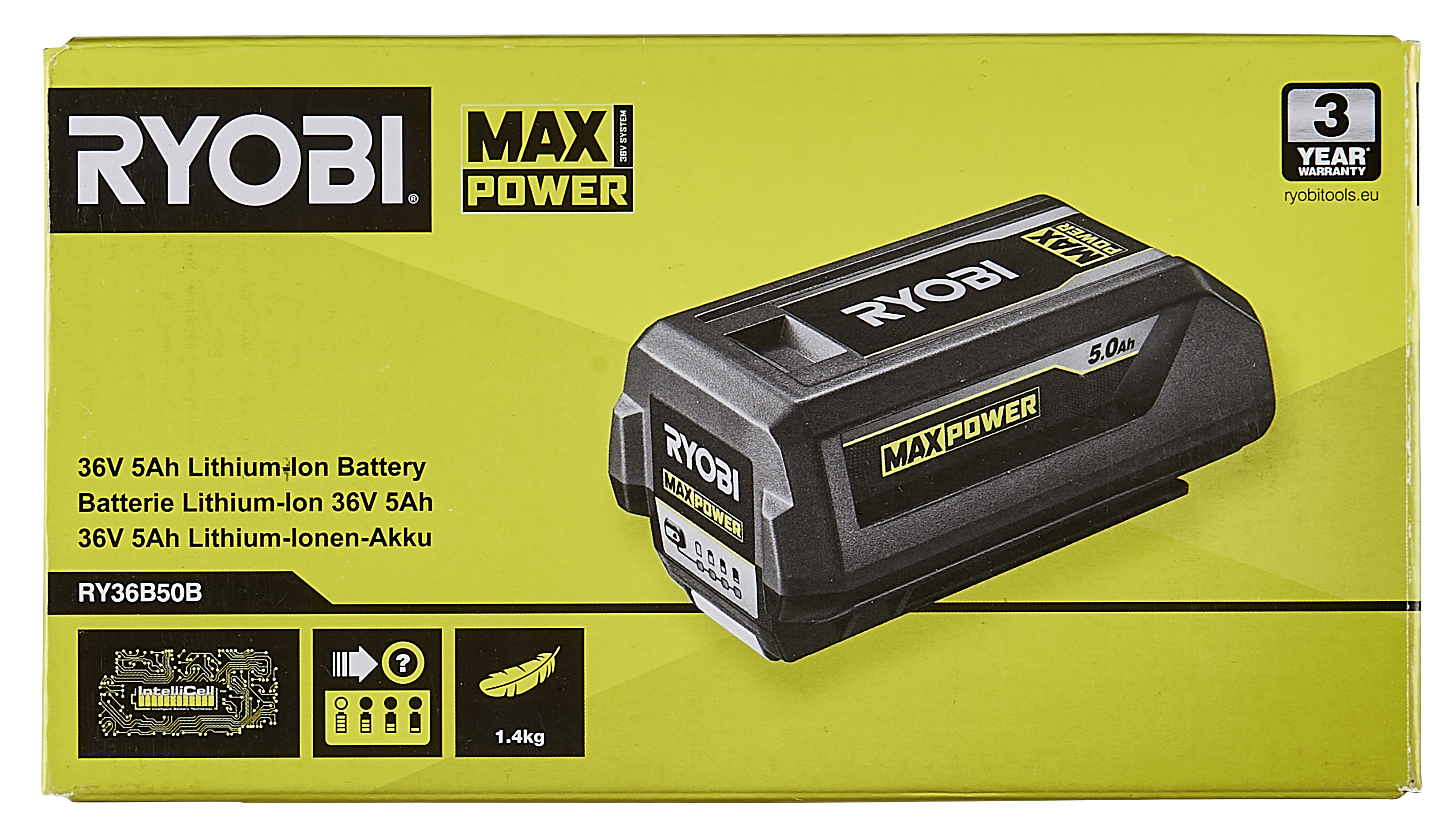 Akumulator 36V 5Ah Ryobi Max Power RY36B50B - 3