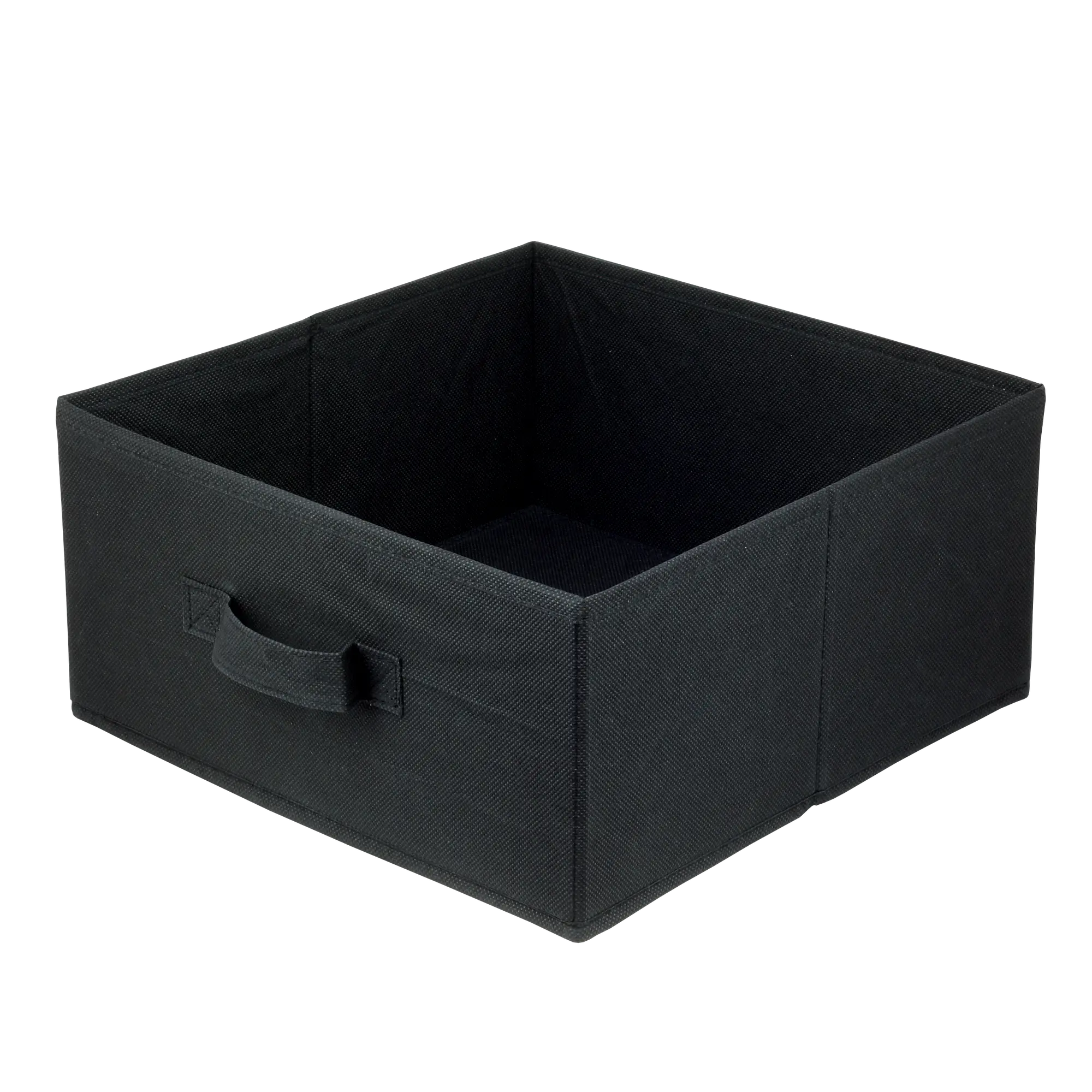 Pudełko tekstylne Kub 31 x 31 x 15 cm czarne