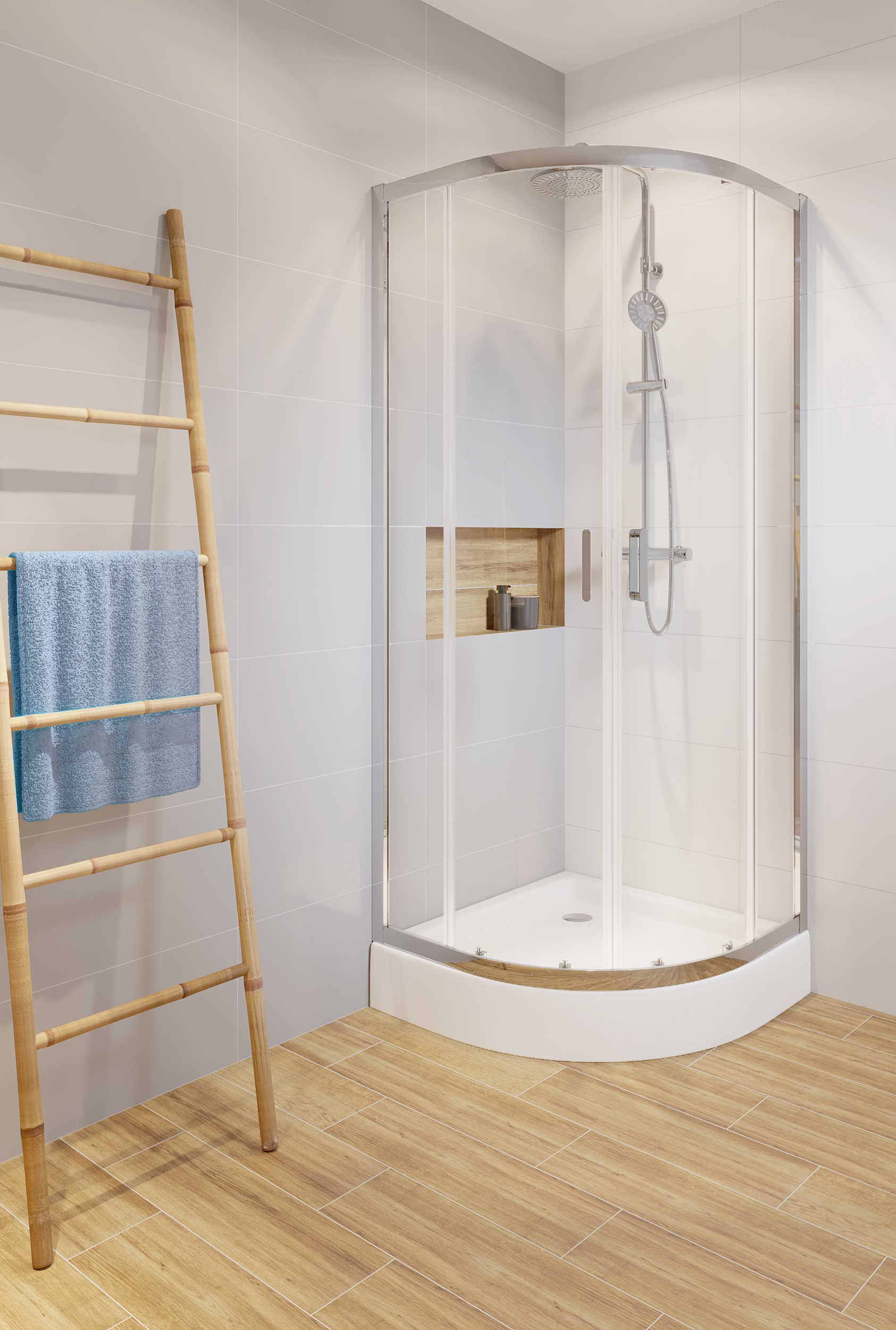 Kabina prysznicowa z brodzikiem 80 x 80 cm Arsena Cersanit - 2