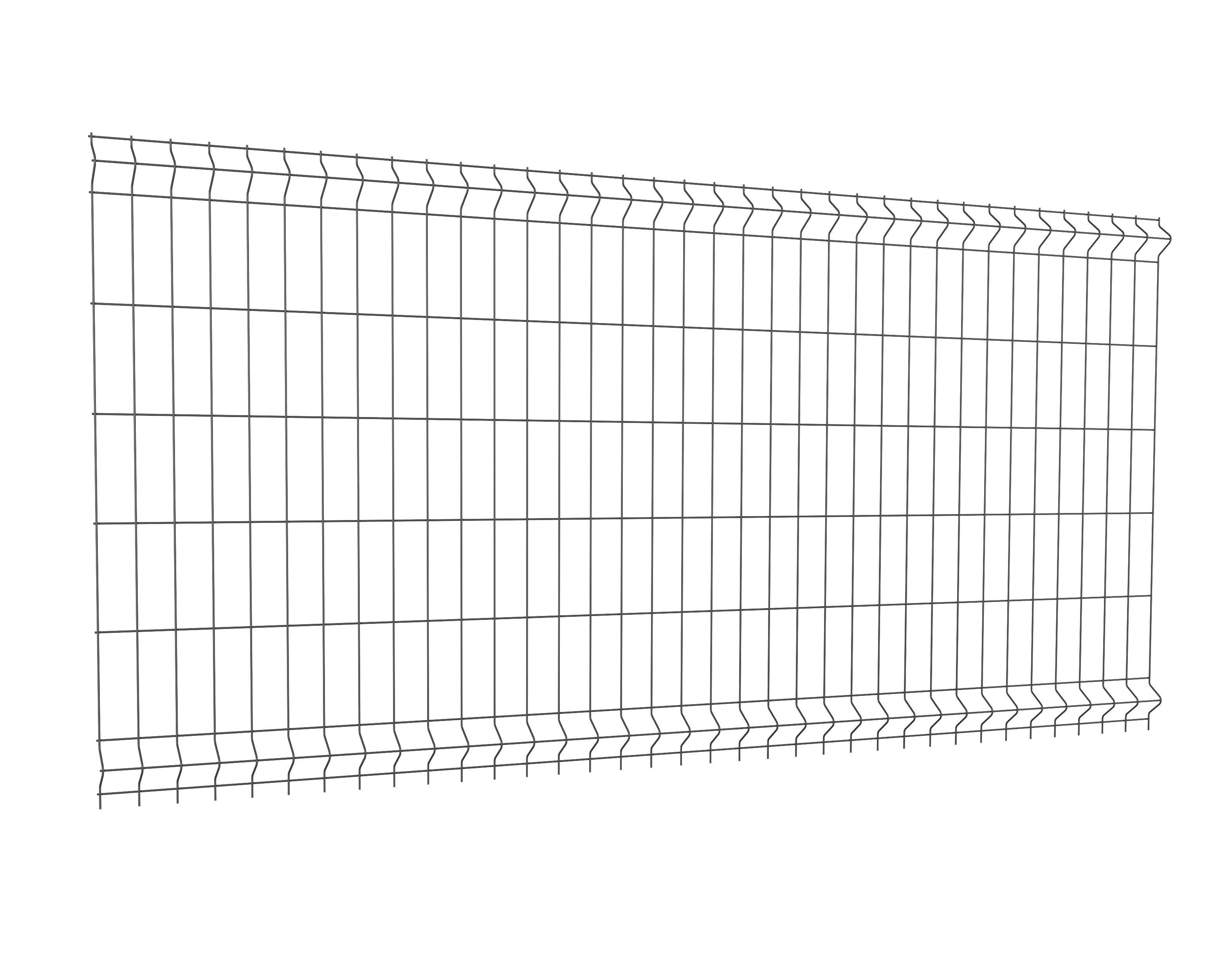 Panel ogrodzeniowy Vera 3D 123x250 cm czarny Wiśniowski - 3