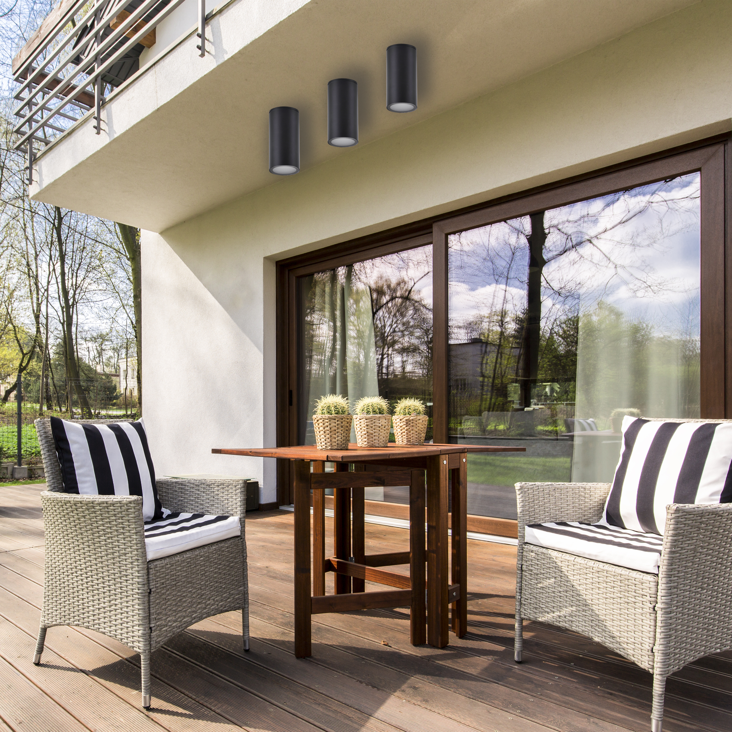 Oprawa natynkowa Atlanta GU10 IP54 czarna Goldlux - 2