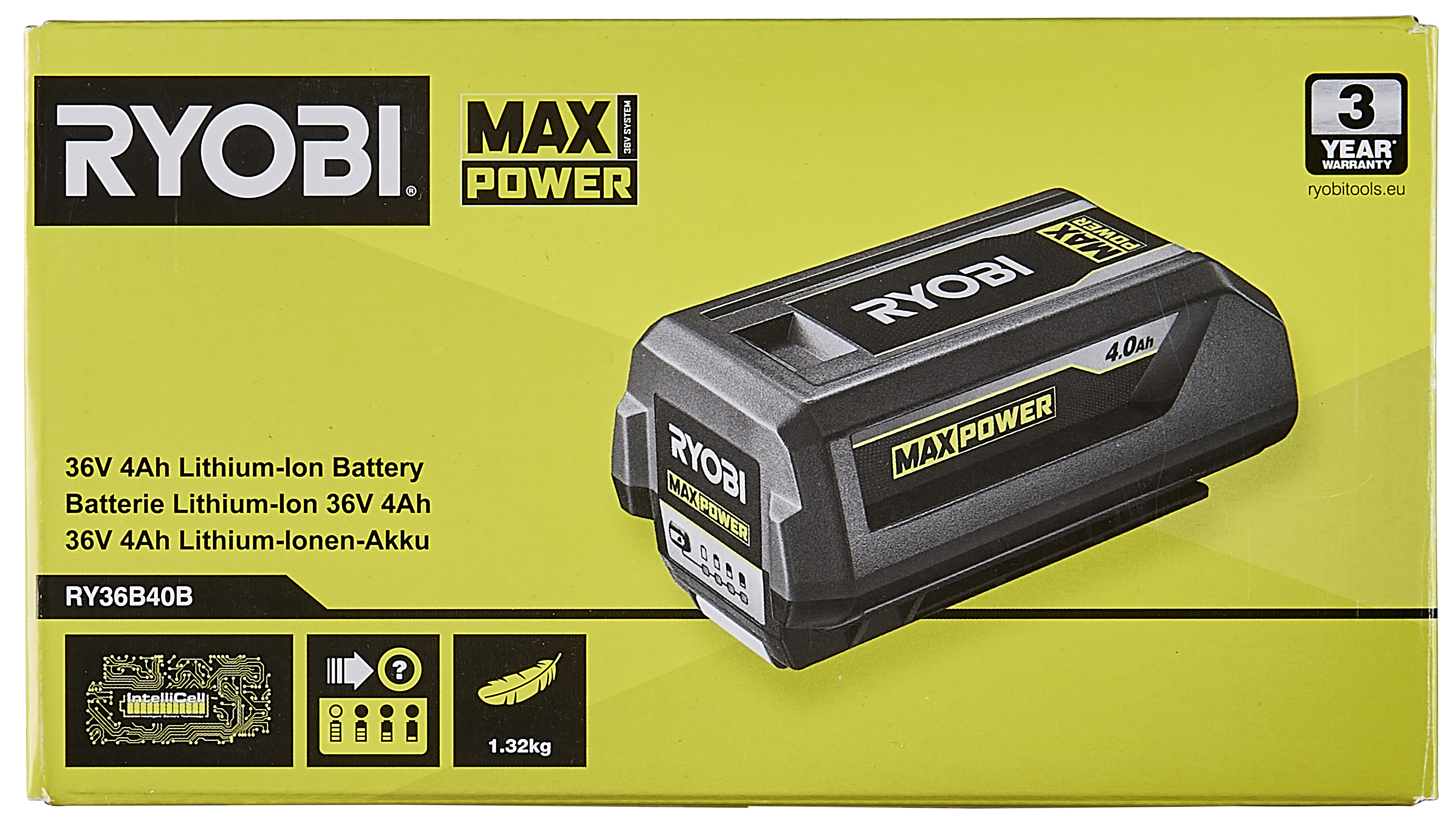 Akumulator 36V 4Ah Ryobi Max Power RY36B40B - 3