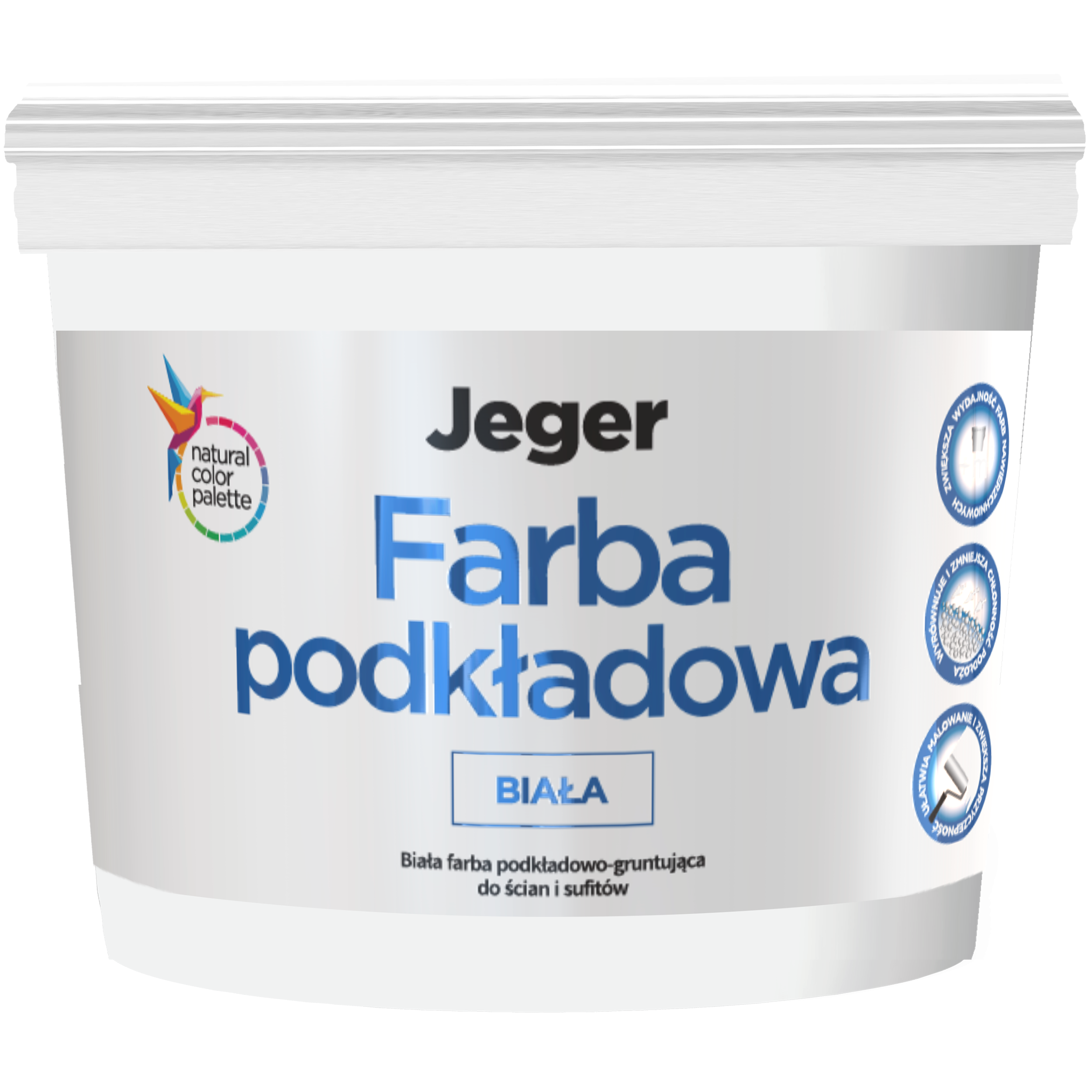 Farba podkładowa 10 l biała Jeger - 2