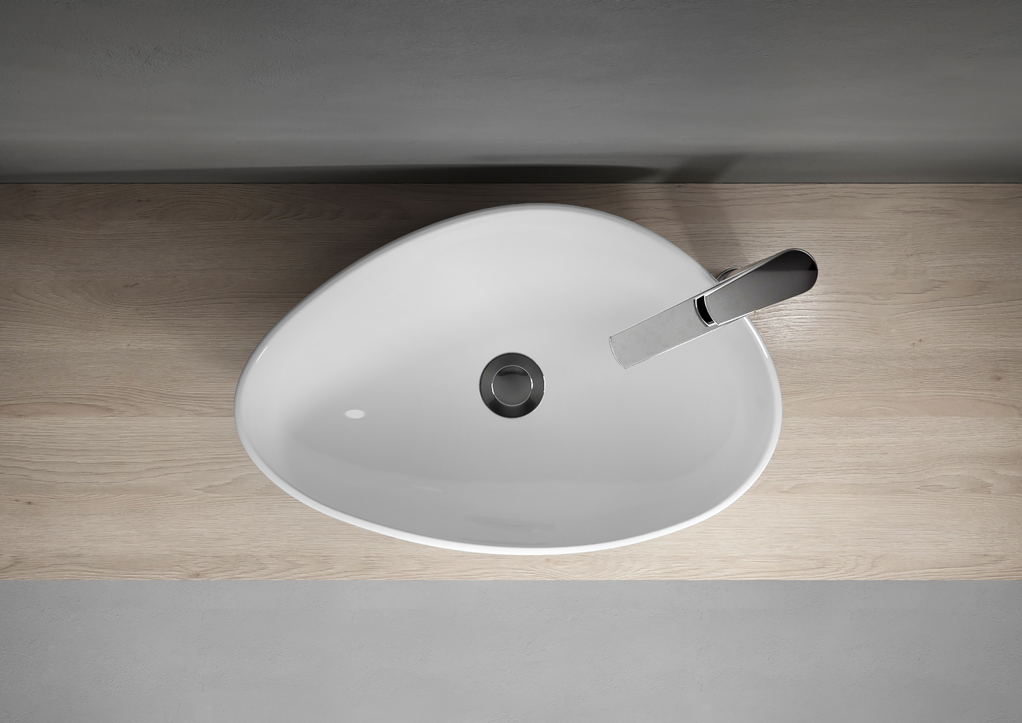 Umywalka ceramiczna nablatowa Moduo 55 Cersanit - 4