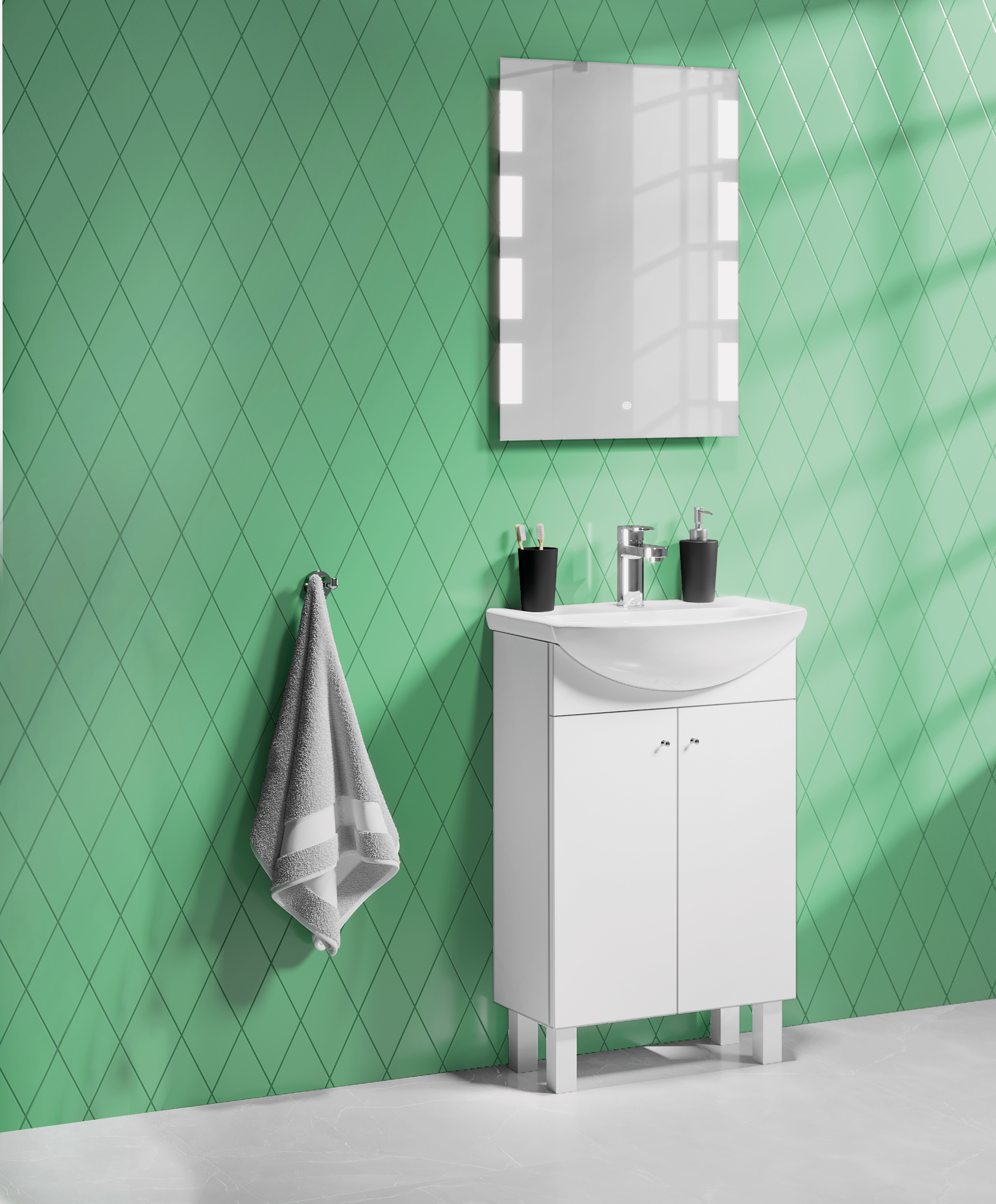 Lustro z wbudowanym oświetleniem IKAR 50 x 70 VENTI - 13